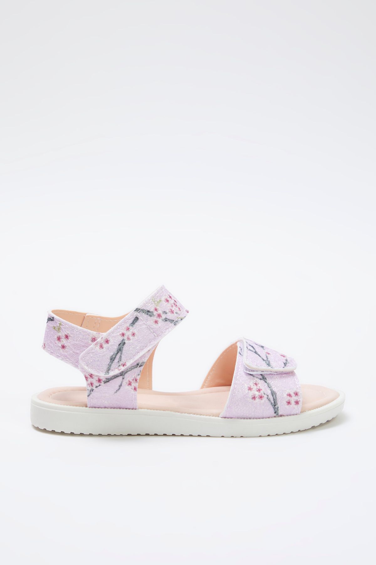 TRENDYOL SHOES-Dívčí dětské sandály s růžovým páskem na suchý zip TAKSS25SD00052 3