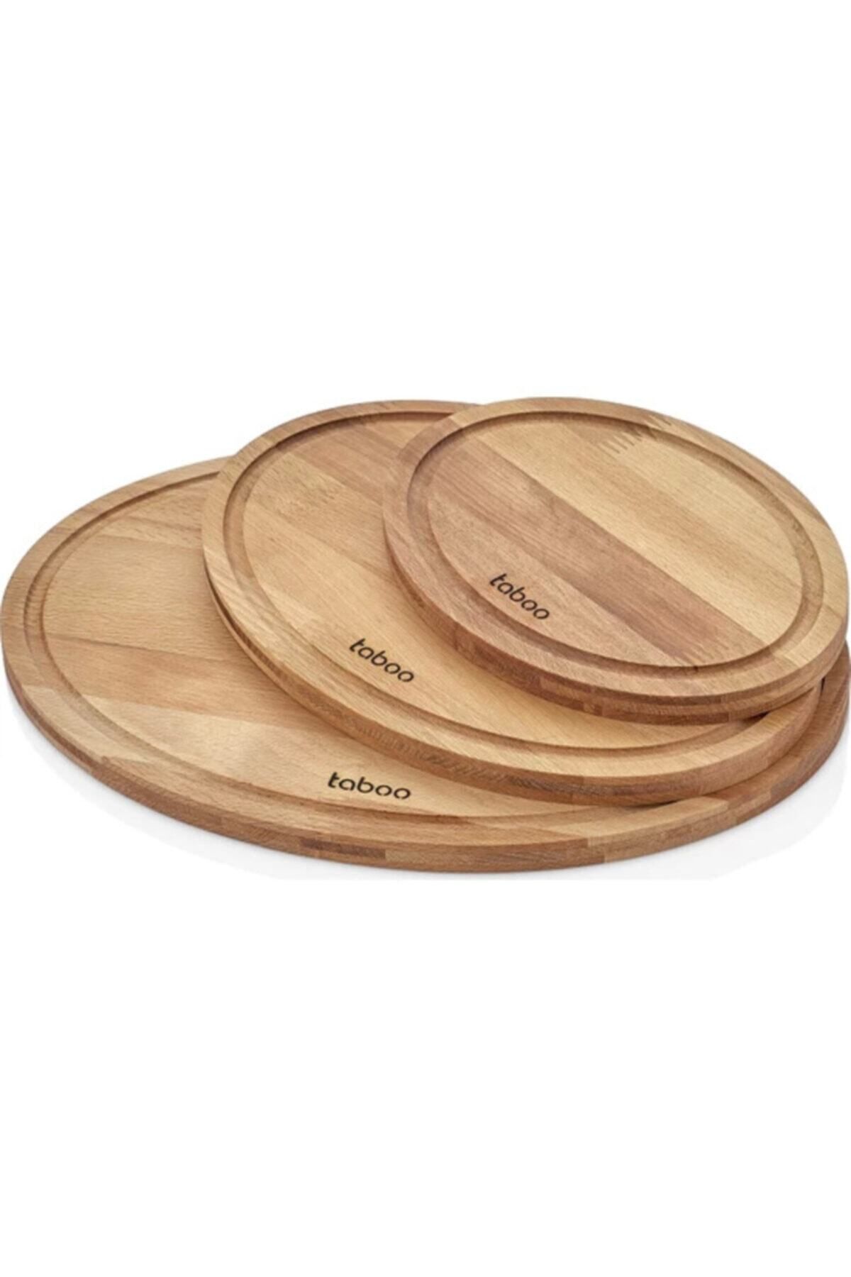 Taboo-Sinbo Tab-8182 Oval Cutting Board Set of 3 10% Natural 15mm 2