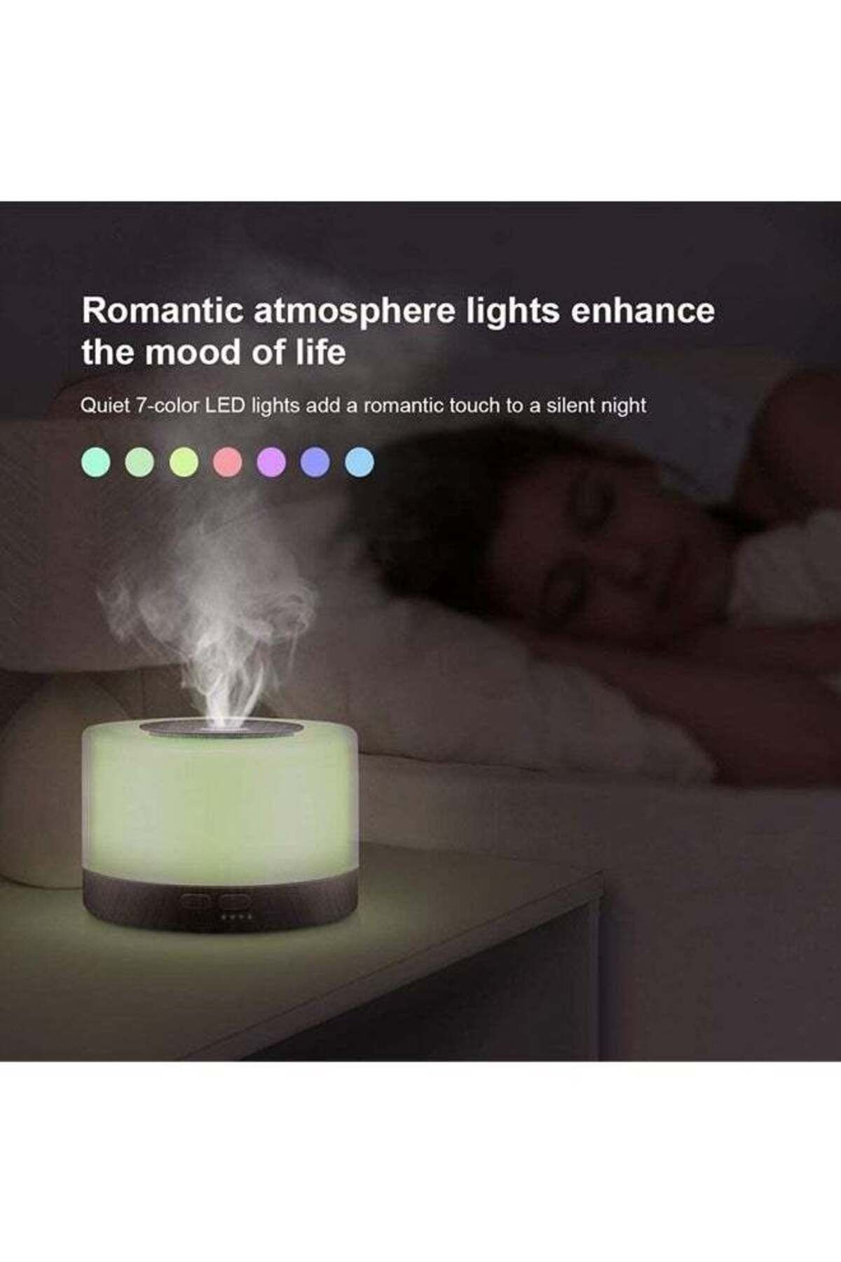 COOYA-Essential Oil Diffuser,500ml Aromatherapy Diffuser for Cool Mist Humidifier,Silent Air Vaporizer 2
