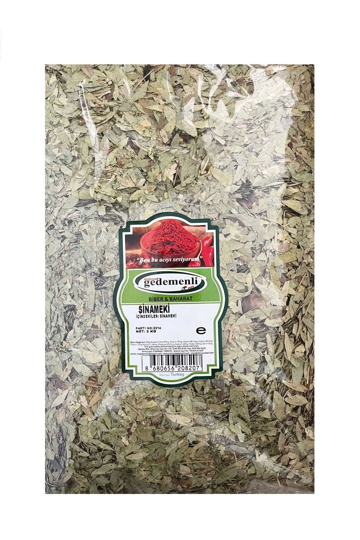 GEDEMENLİ SİNAMEKİ 2 KG