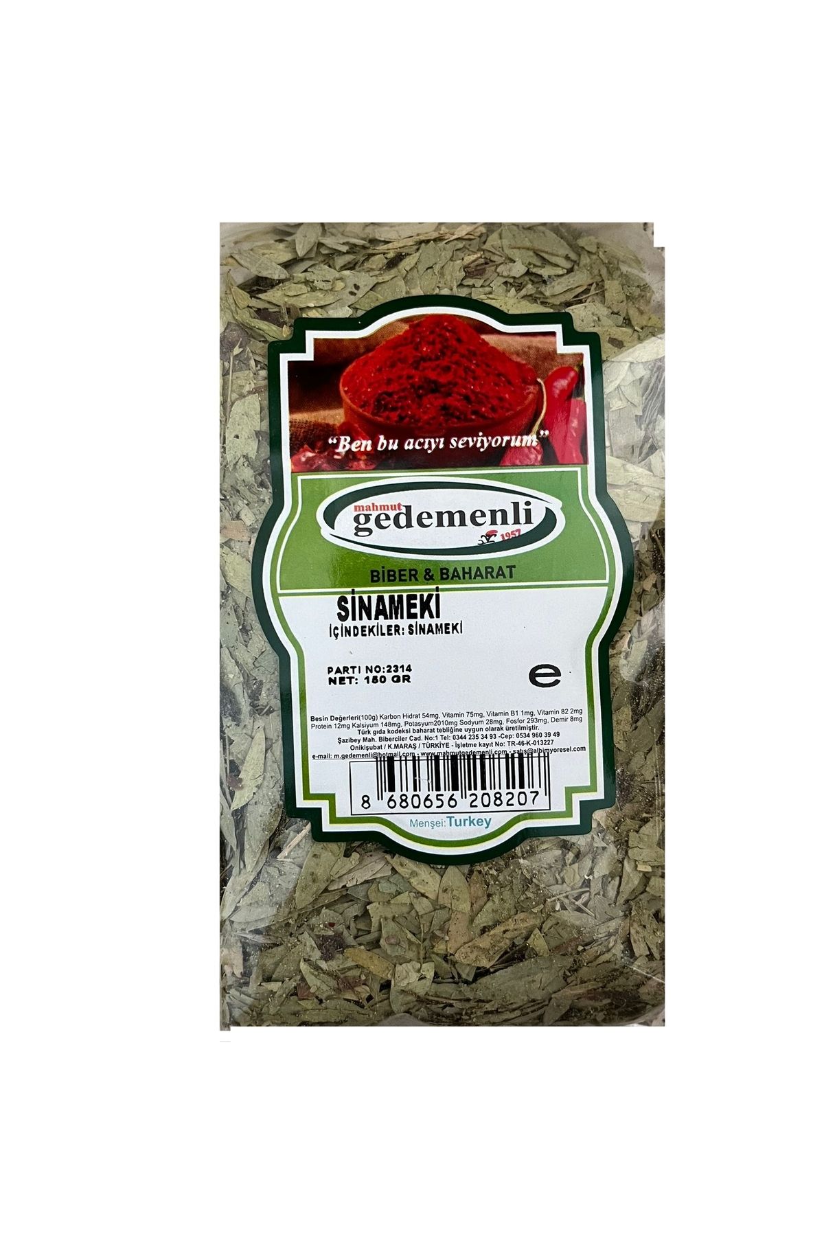 GEDEMENLİ SİNAMEKİ 150 GR