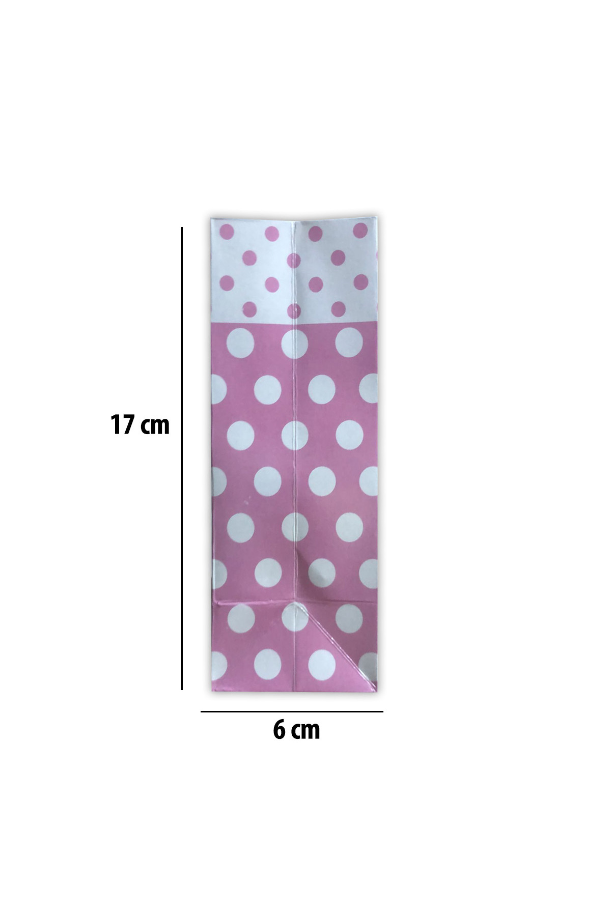 Parti Atölyesi 25 Adet 14-17-6 CM Ölçüsünde Kartondan Pembe Puantiyeli Çanta Doğum Odası Süslemesi fotoğrafı 3 (önizleme)