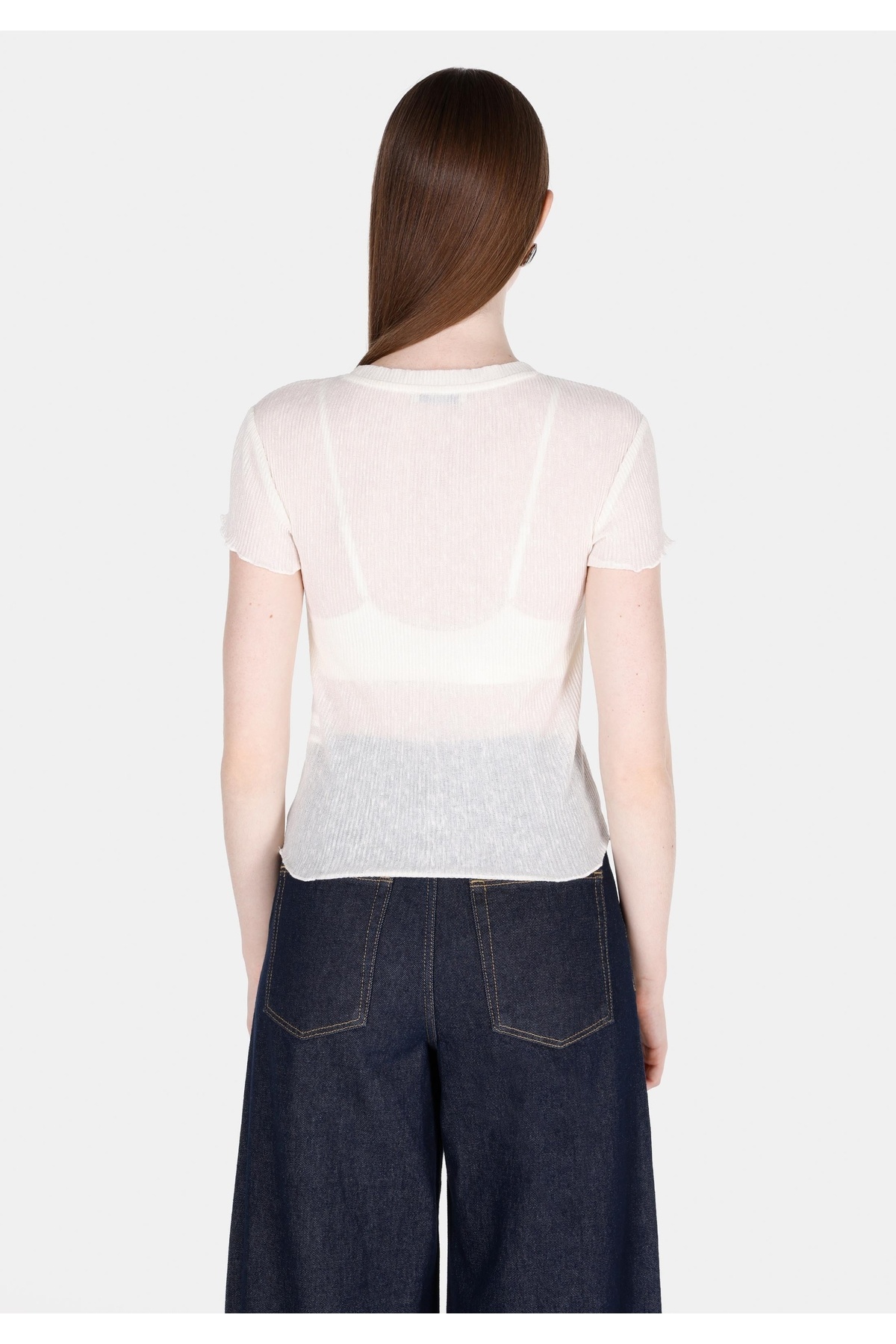 Colin's-Regular Fit Women's White Short Sleeve T-Shirt 3