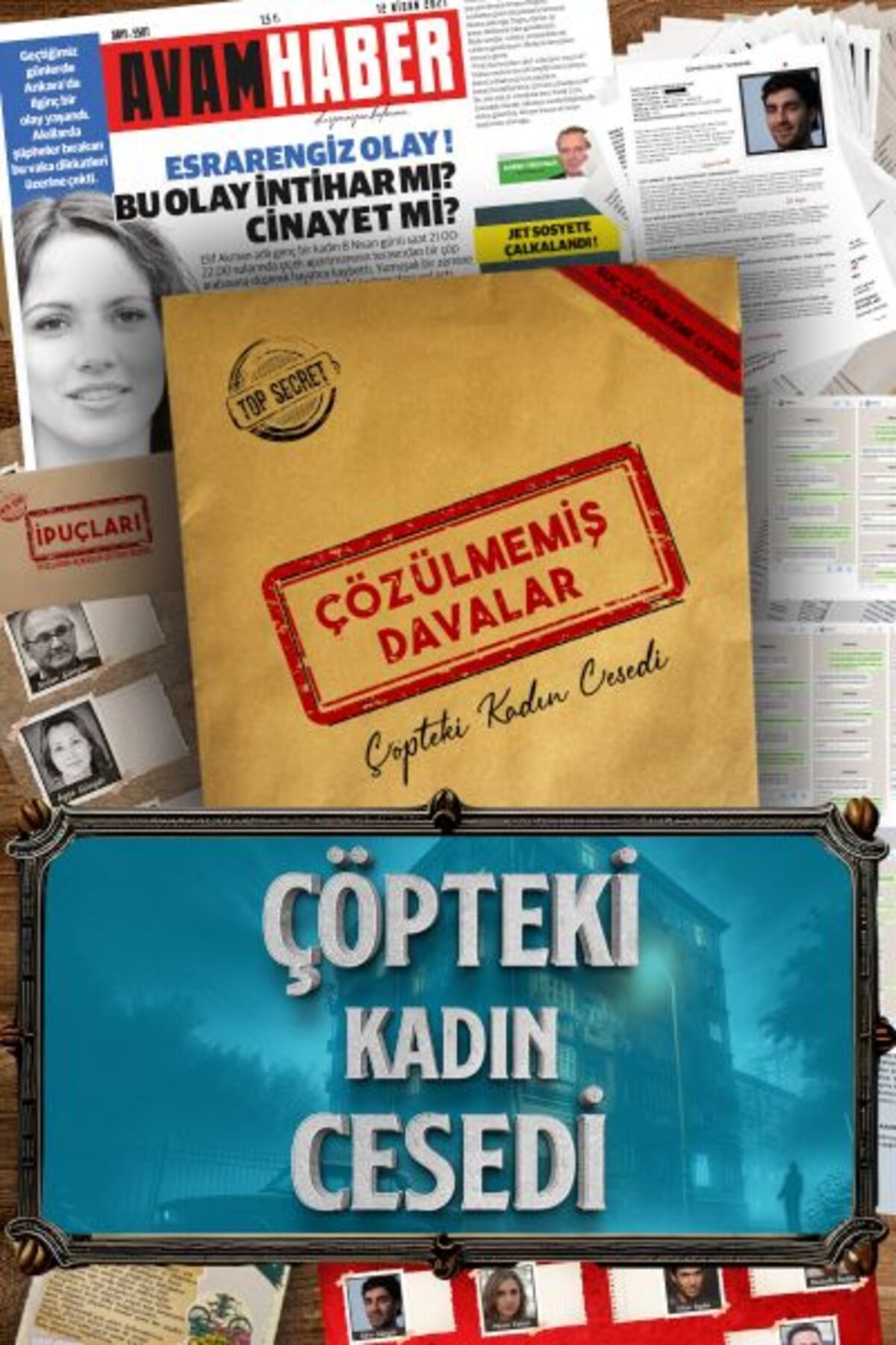 Destek Yayınları Çöpteki Kadın Cesedi Dedektif Oyunu