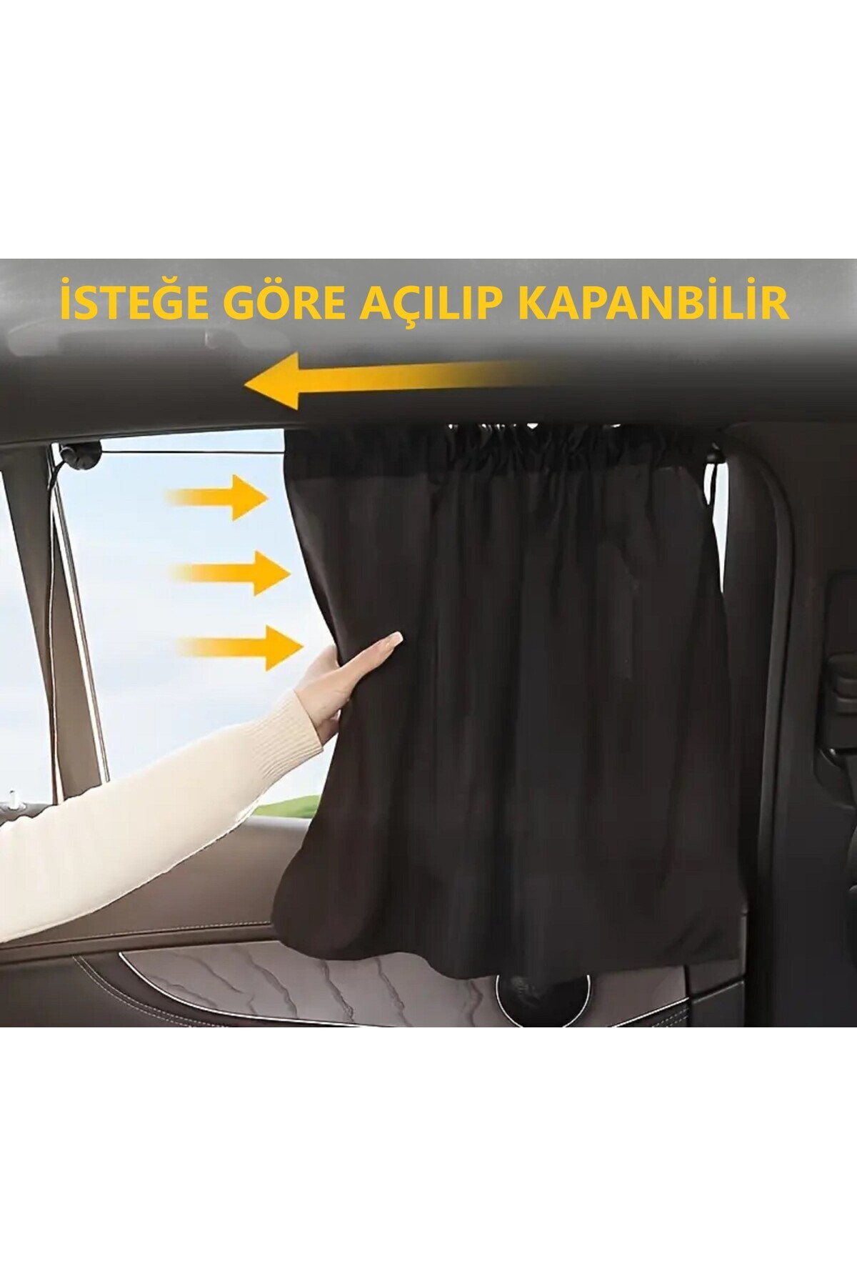 ZEYZEN 2 Adet Oto Yan Cam Perde Araç Arka Cam Güneşlik Bebek Çocuk Için Gölgelik Araba Perdesi fotoğrafı 4 (önizleme)