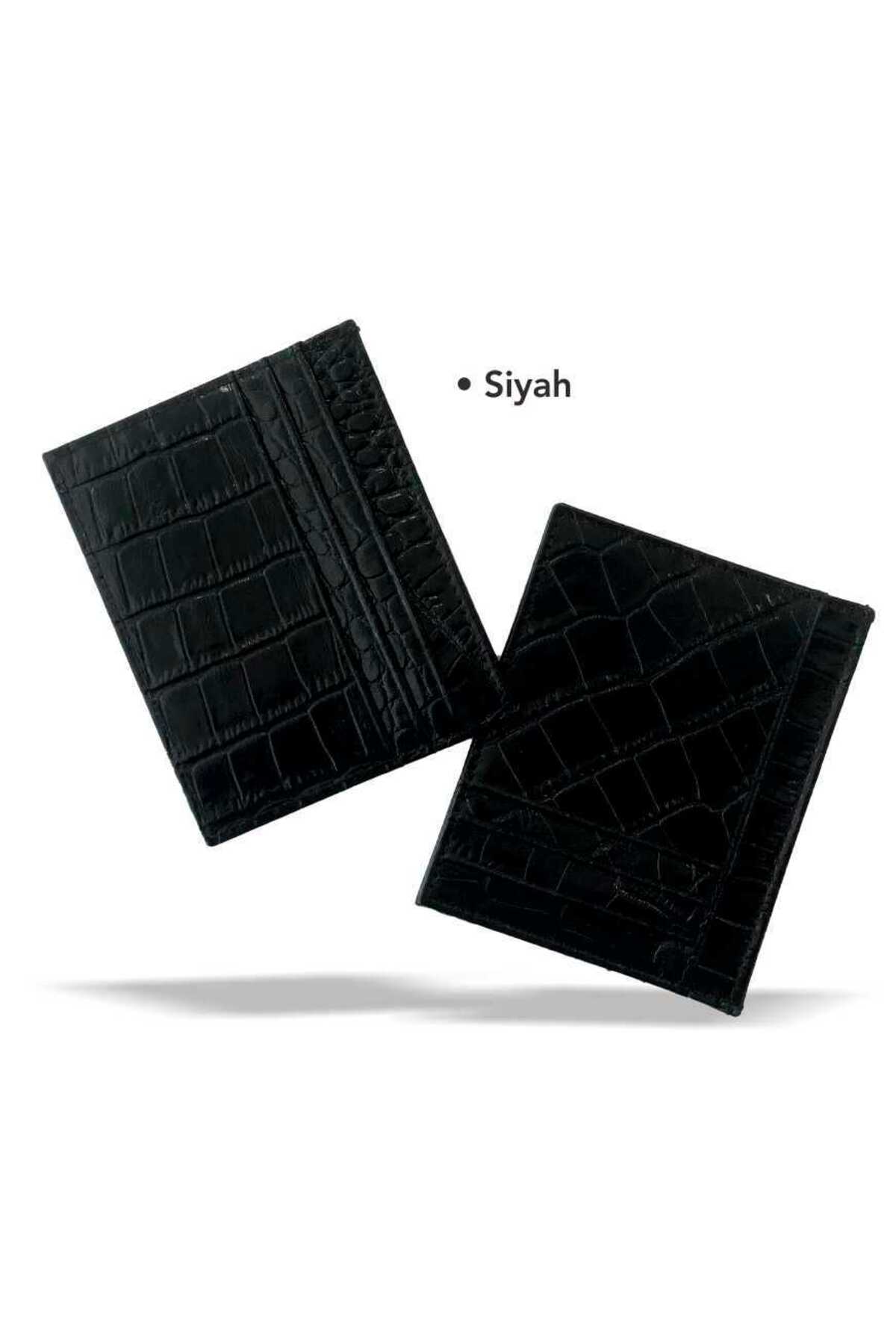 Hakiki Deri Kartvizitlik - SİYAH