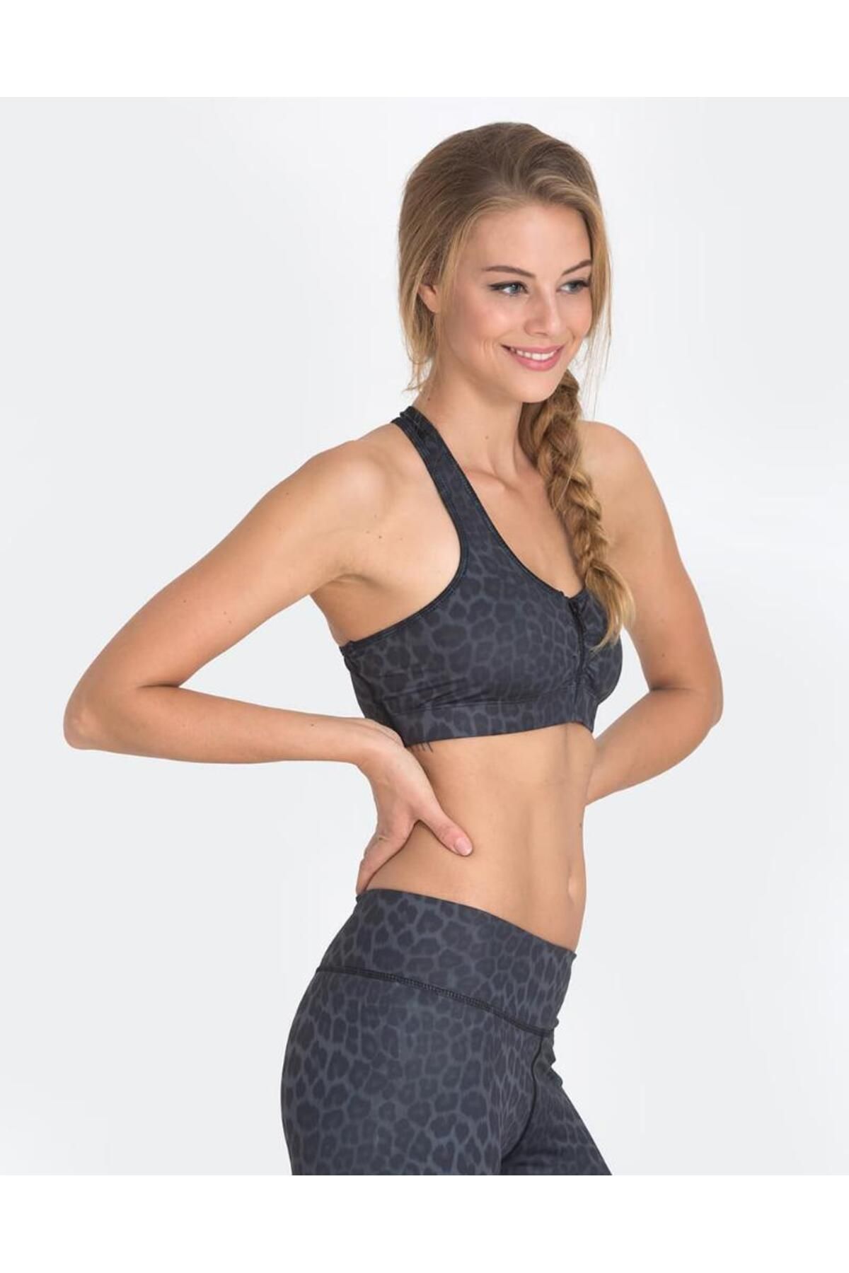 Vie Active-Lori Black Leopard Sports Bra 4