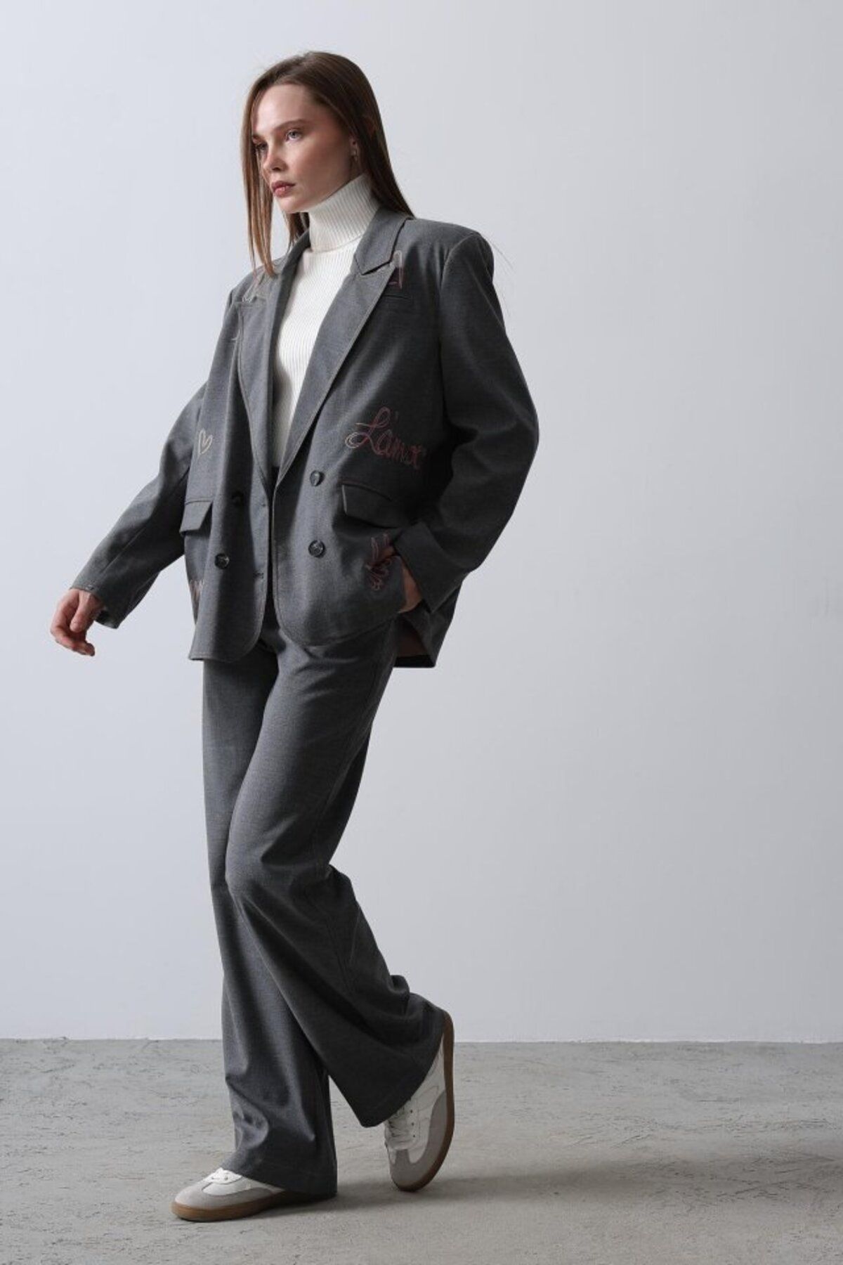 Rose's Boutique All About Women Rose's Boutiqe All About Women Kalpli Ceket Takım - Antrasit