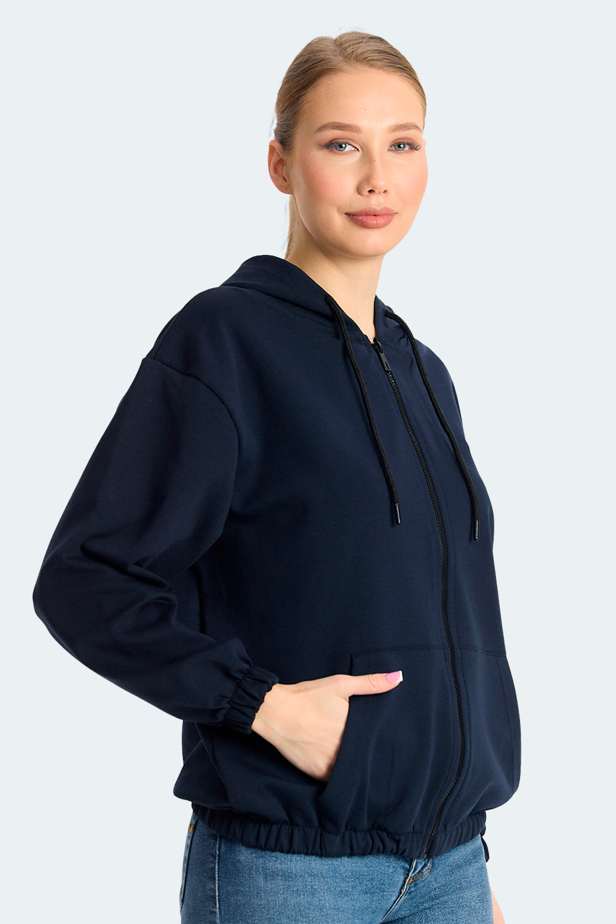 Slazenger KIMBERLEY Kadın Sweatshirt Lacivert görsel 4