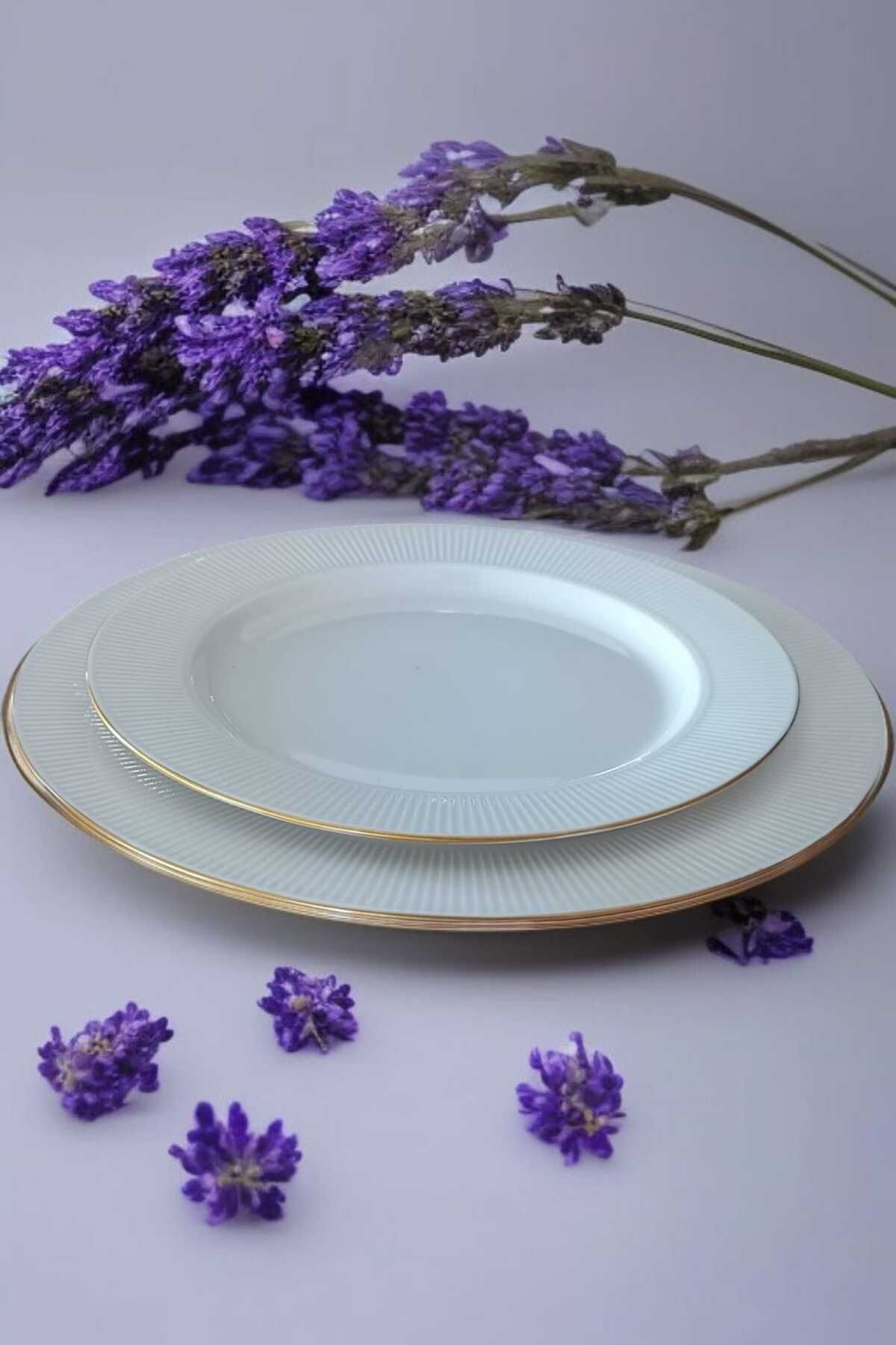 IKEA OFANTLIGT 12 Parça 6 Kişilik Yaldızlı Servis Takımı