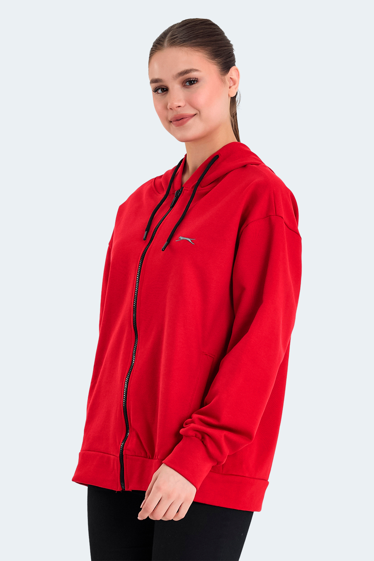Slazenger KATHLEENA IN Kadın Kırmızı Sweatshirt görsel 3