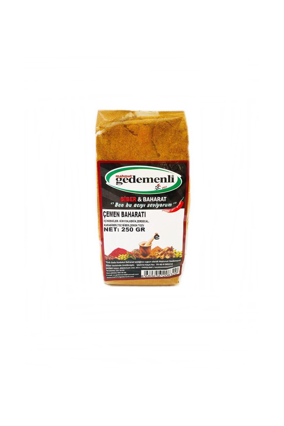 GEDEMENLİ ÇEMEN BAHARATI 250 GR