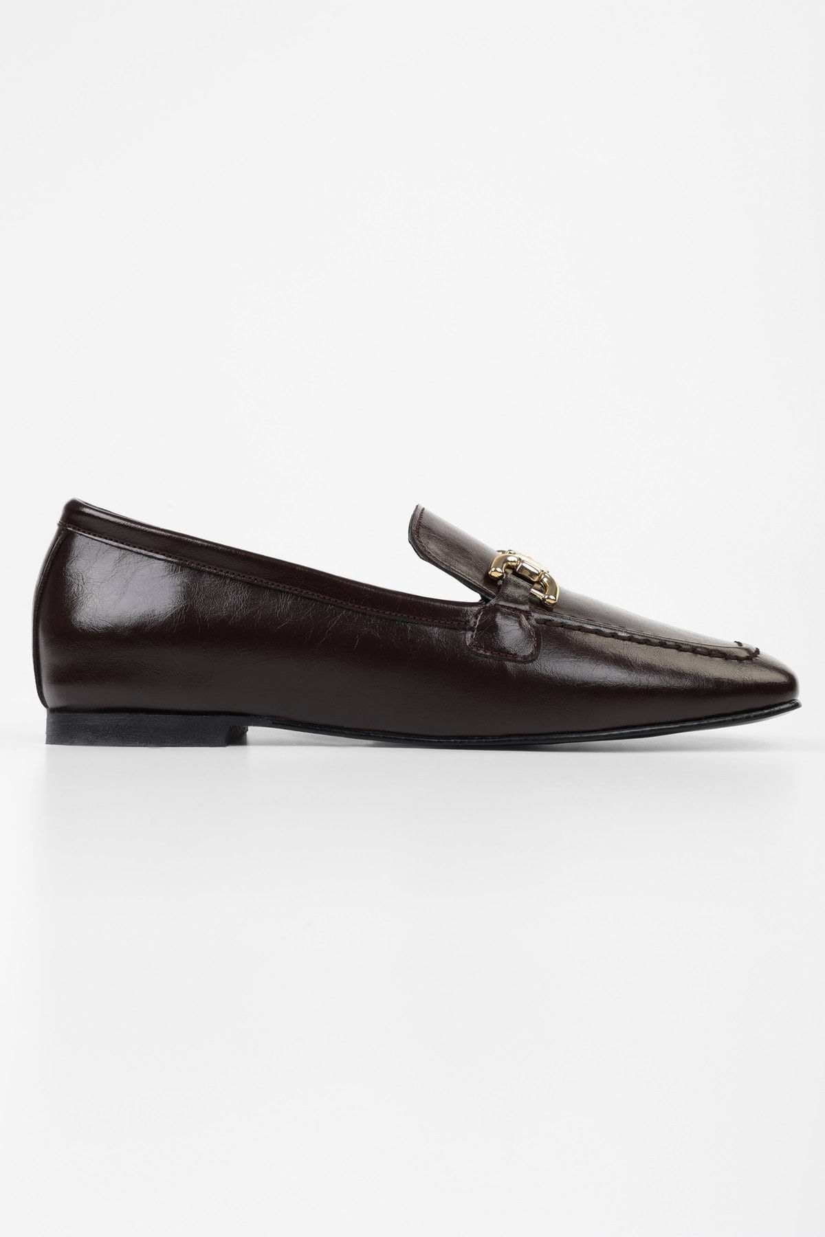 Shoeberry-Women's Daze Brown Skin Ballerinas 2