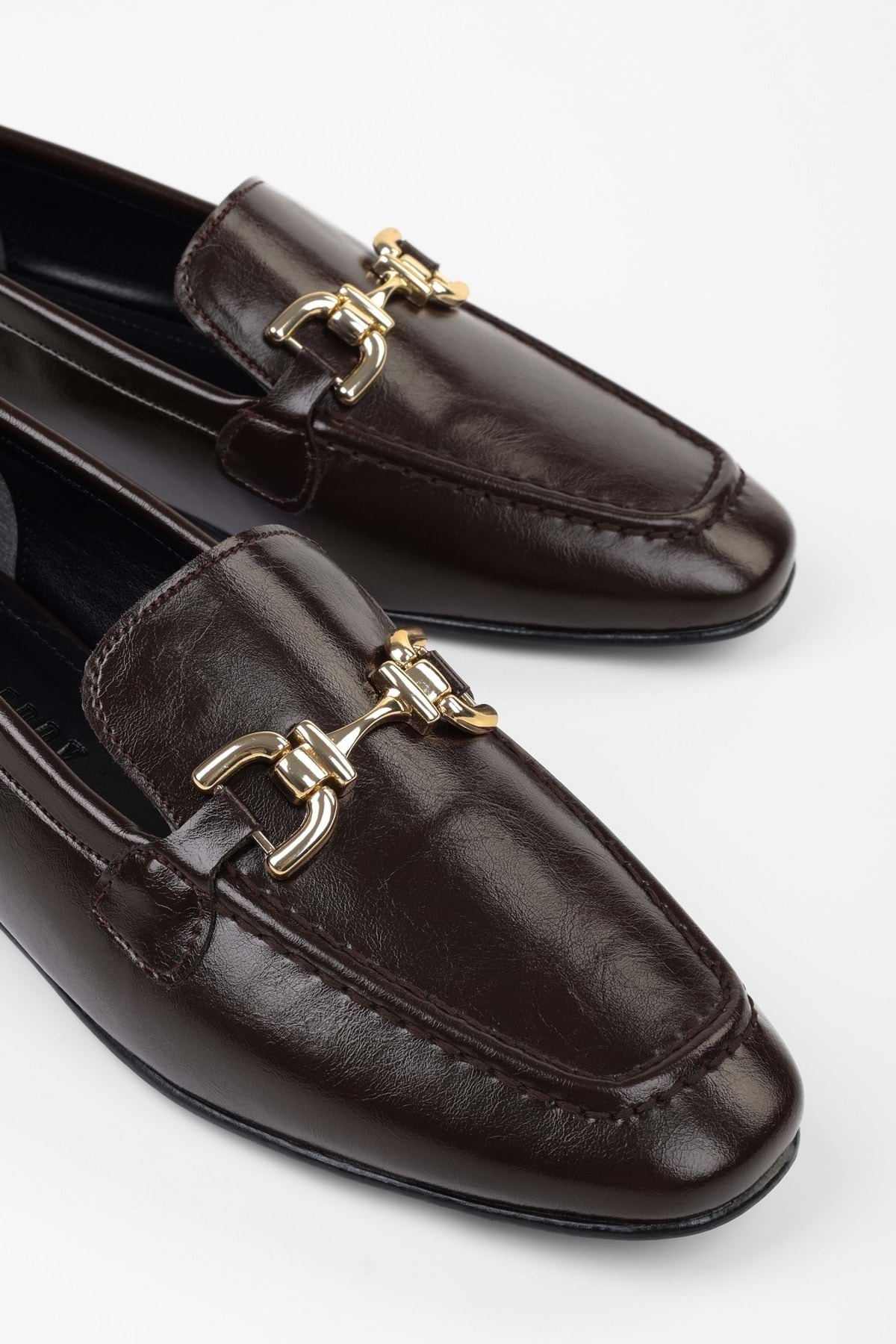 Shoeberry-Women's Daze Brown Skin Ballerinas 6