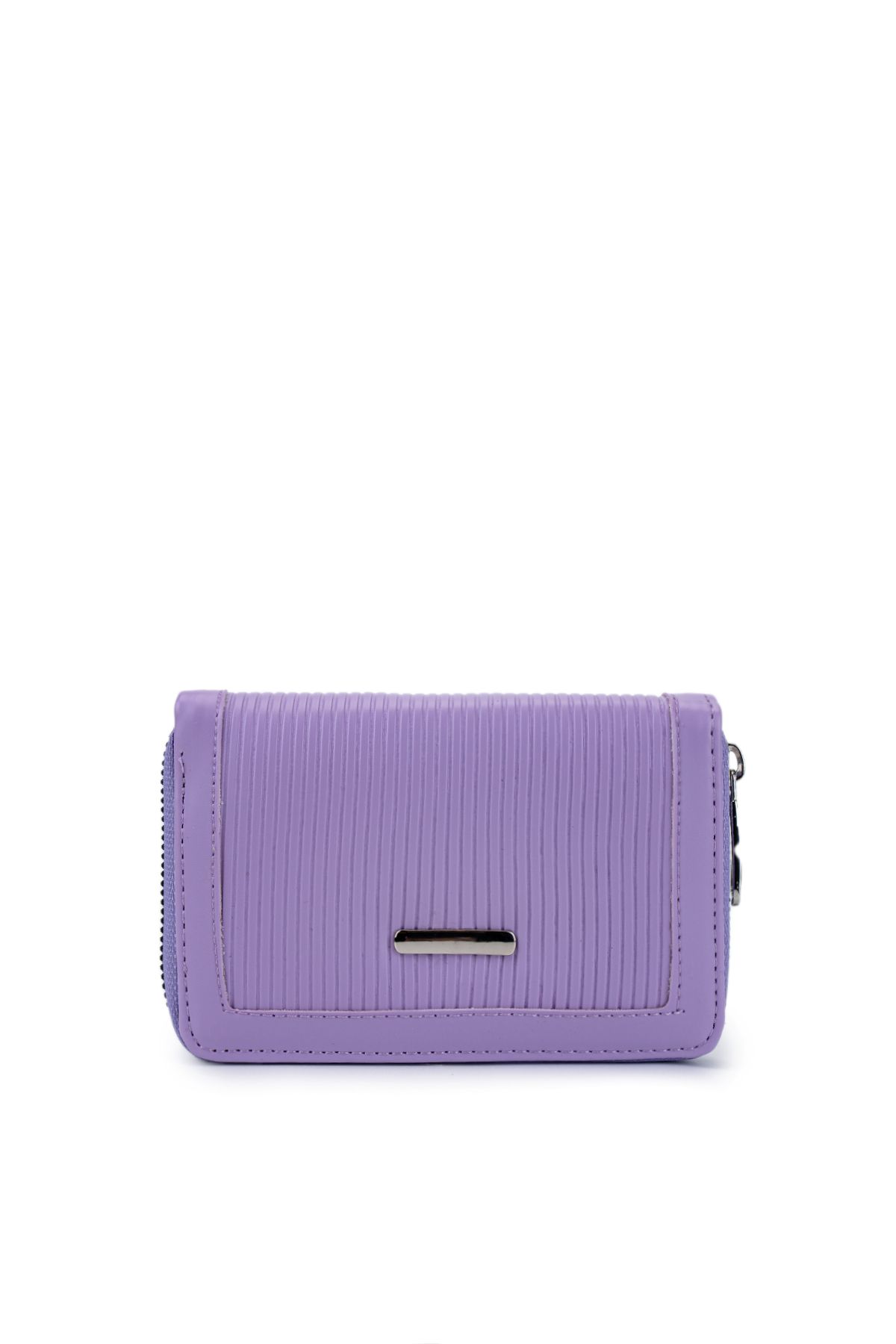 minebag-Faux Leather Women's Wallet Lilac Zc202 1