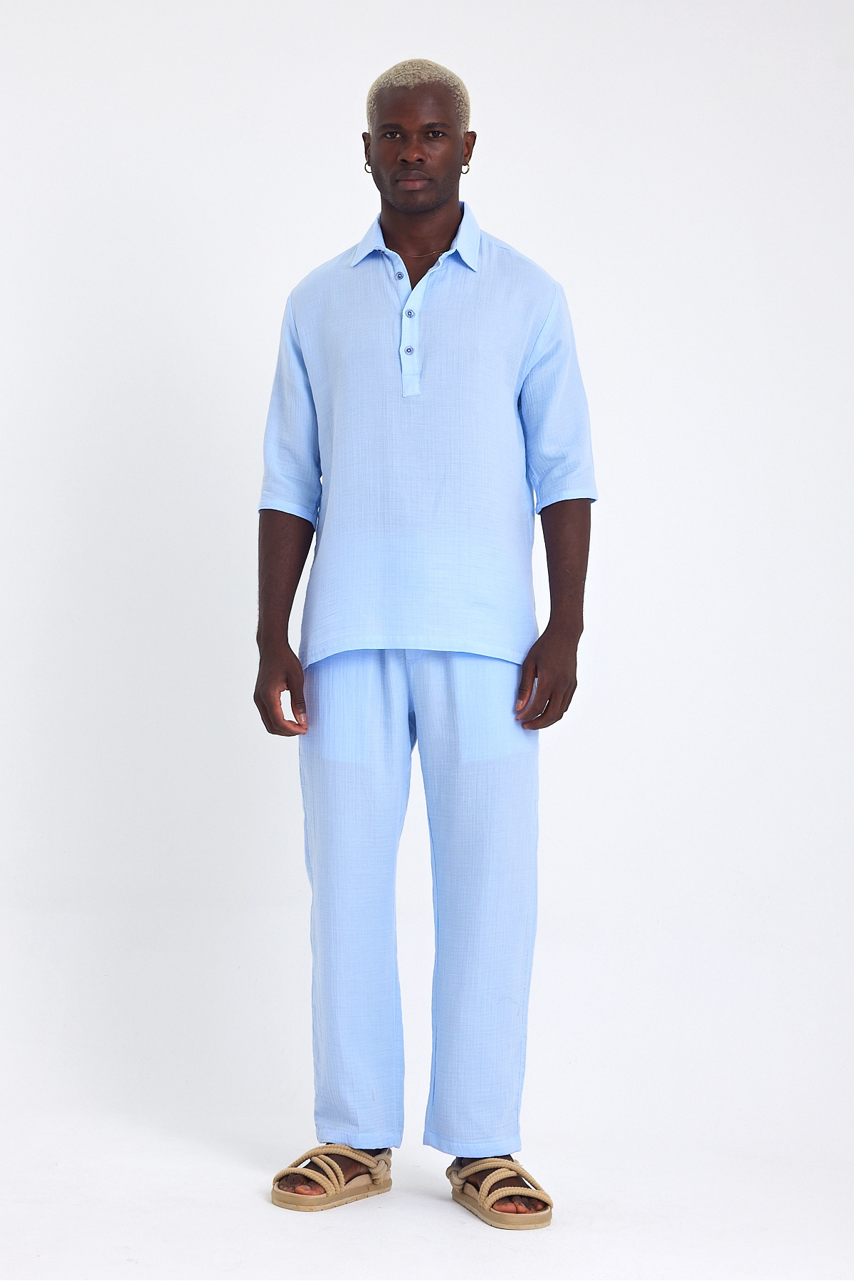Weyeze-Short Sleeve Linen Shirt Af-Y18007Lns 6
