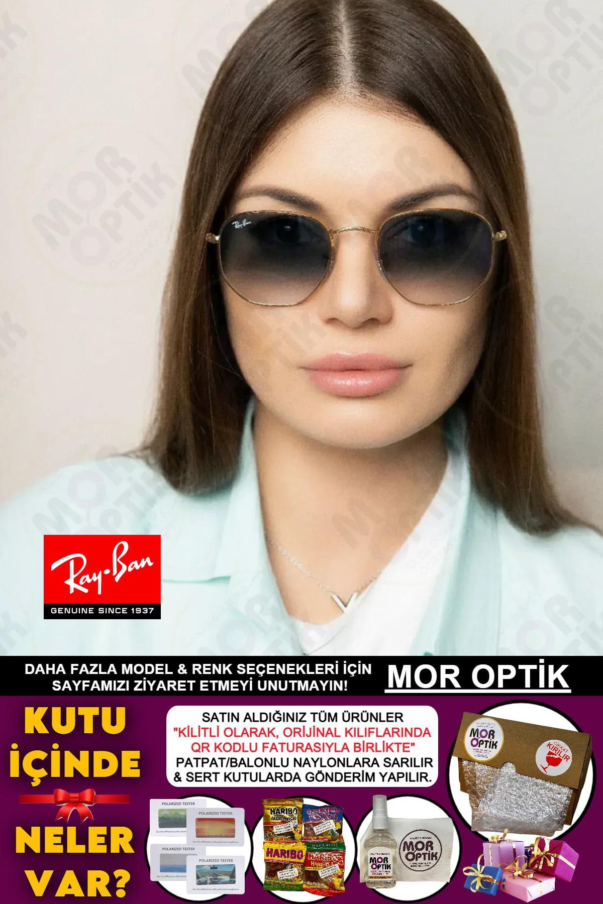 عینک آفتابی ری بن 0RB3548 001/3F51