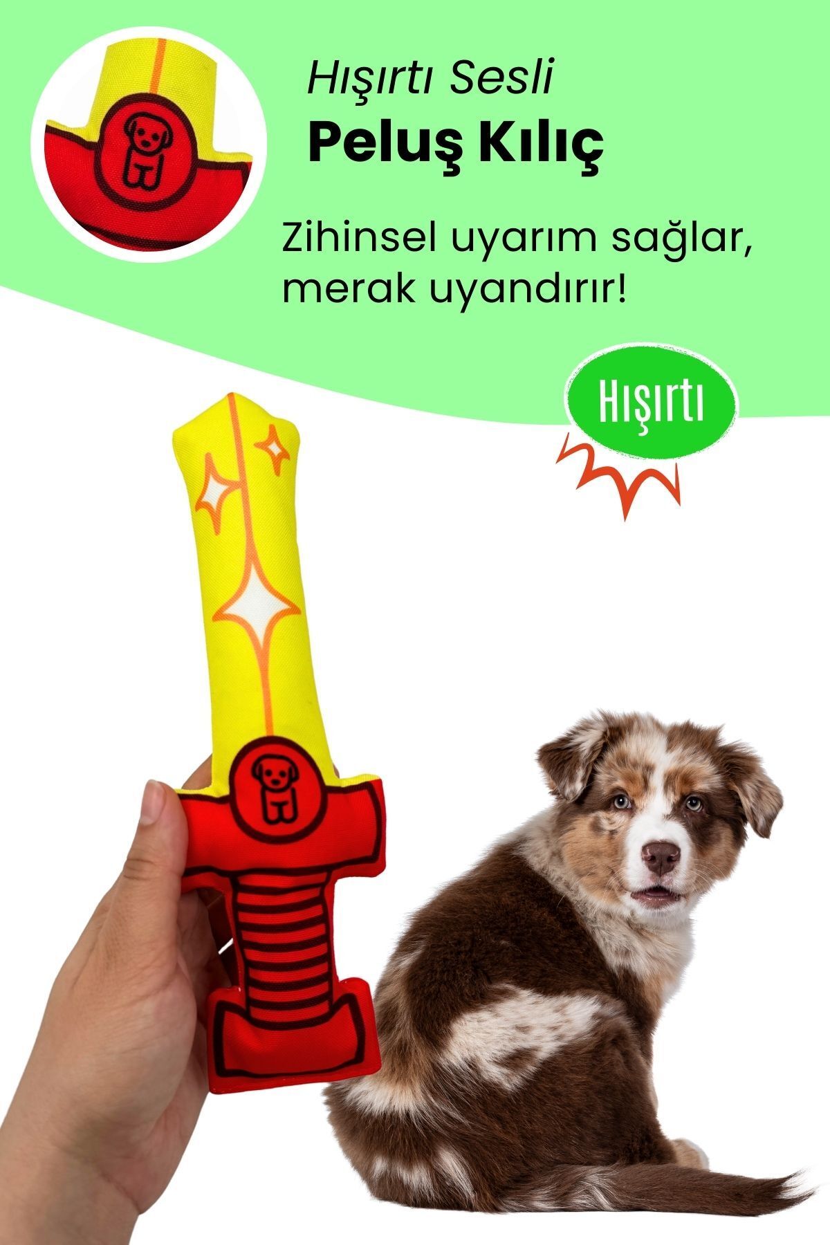 Havhav-Plush Sword Dog Toy Dog Toy with Grasping and Rustling Sound 4