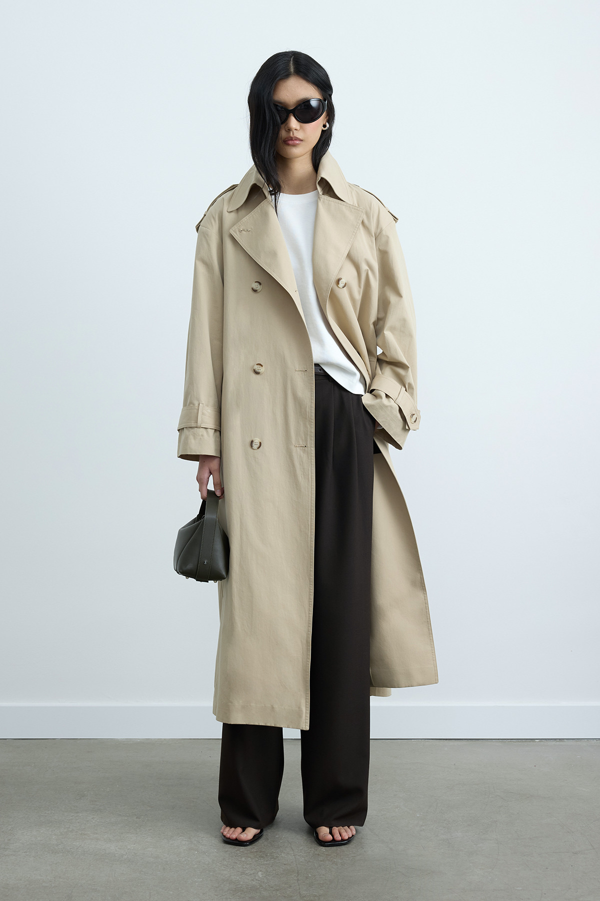 Suud Collection Bej Rowan Trençkot görsel 7