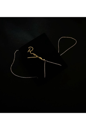 Alldo Jewelry İsim Gümüş Gold Kaplama 925 Ayar Kolye