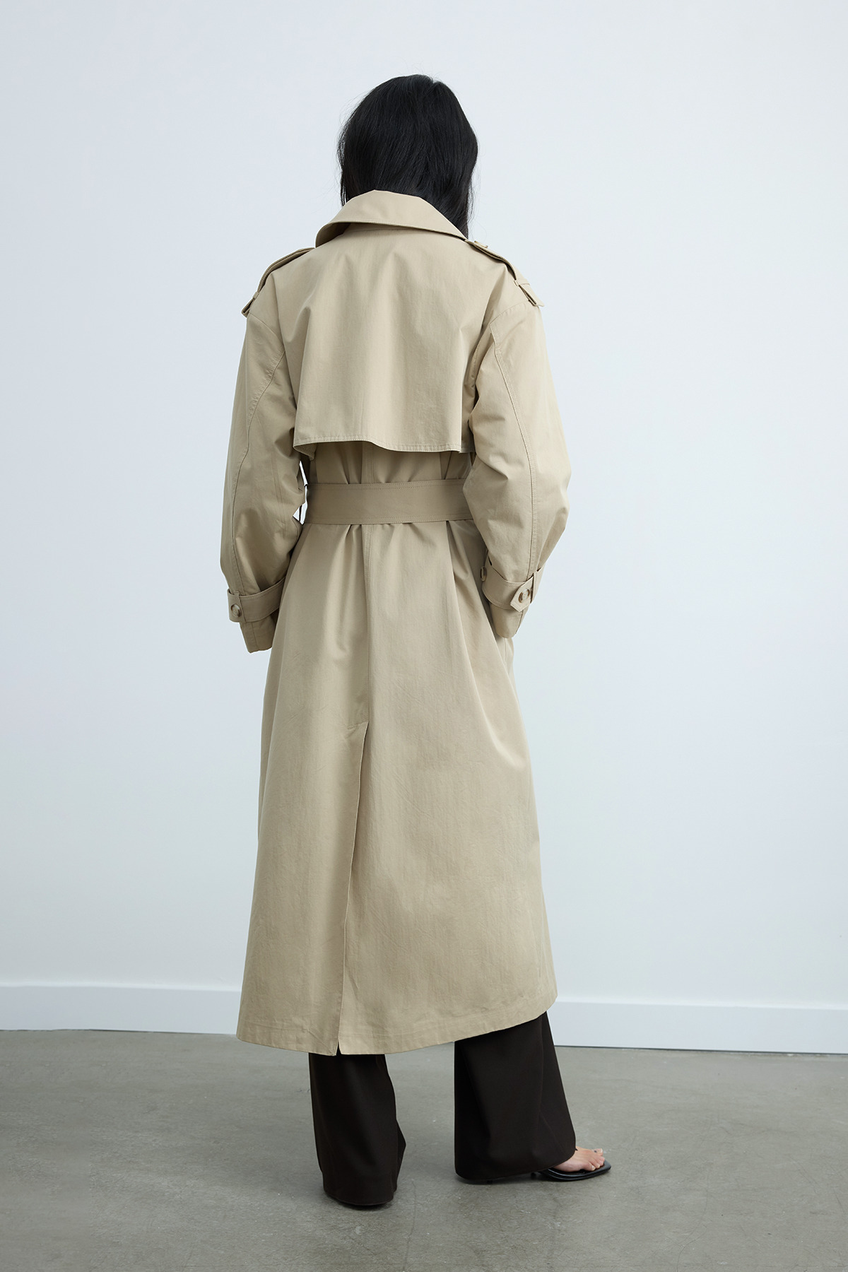 Suud Collection Bej Rowan Trençkot görsel 6