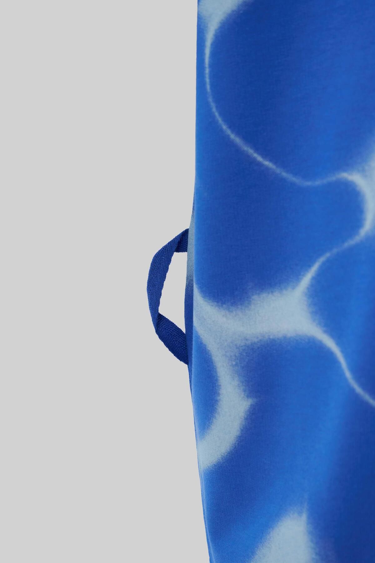 Machinist-Men's All over Abstract Pattern Printed Oversize Soft Blue T-Shirt 3