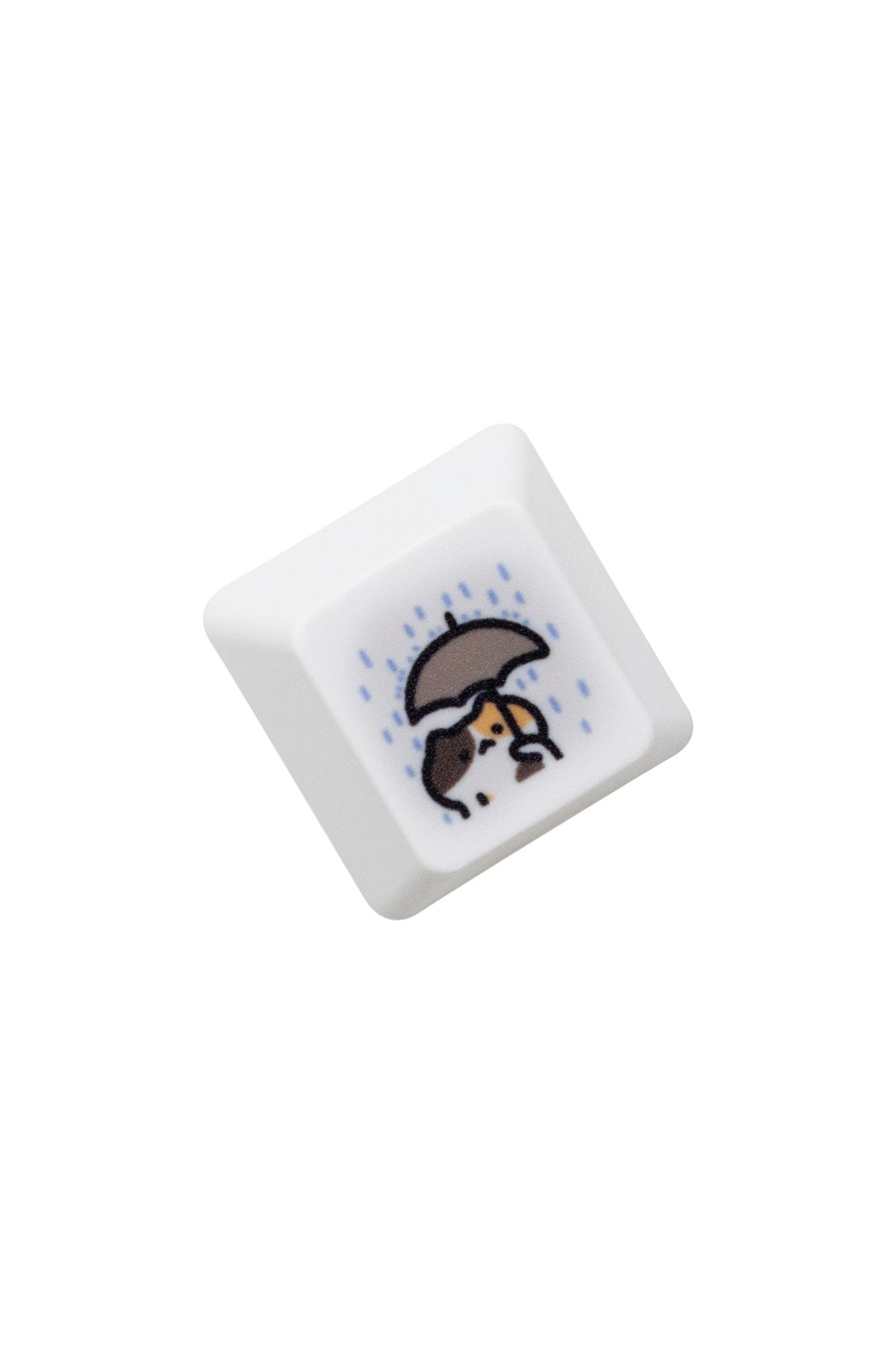 KPrepublic-CalicoC J Keycap x1 Cute Little Calico Cat Keycap Kitty Meme Keycap Dye Subbed keycaps for mx stem G 1