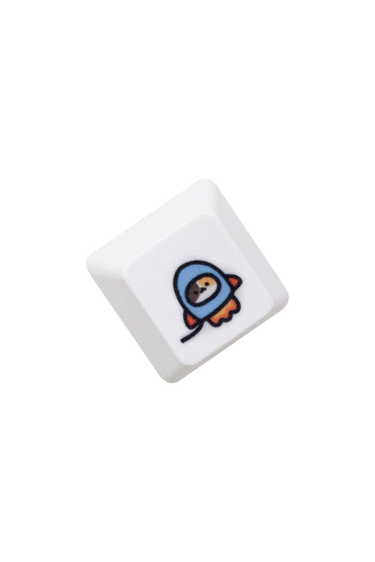 KPrepublic-CalicoC D Keycap x1 Cute Little Calico Cat Keycap Kitty Meme Keycap Dye Subbed keycaps for mx stem G 1