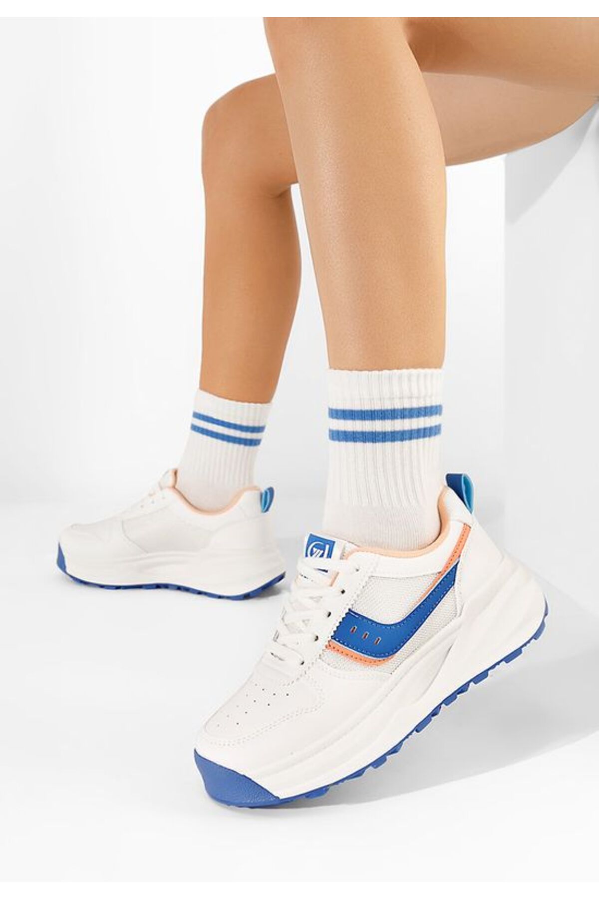 B T Shoes Sneakers Dama Cassie Albi V4 Femeie - 37