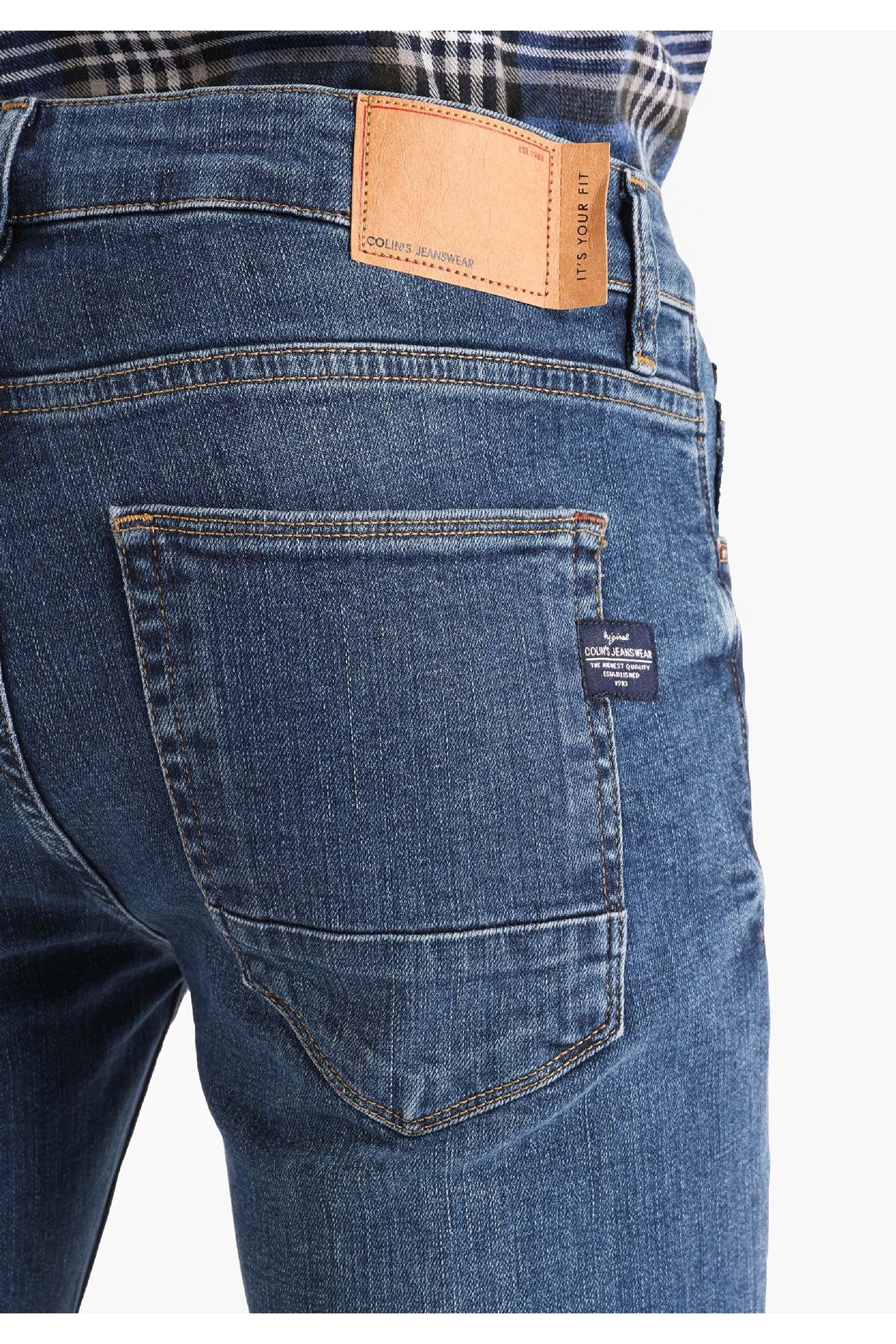 Colin's-044 Karl Straight Fit Low Waist Straight Leg Men's Blue Jean Pants 6