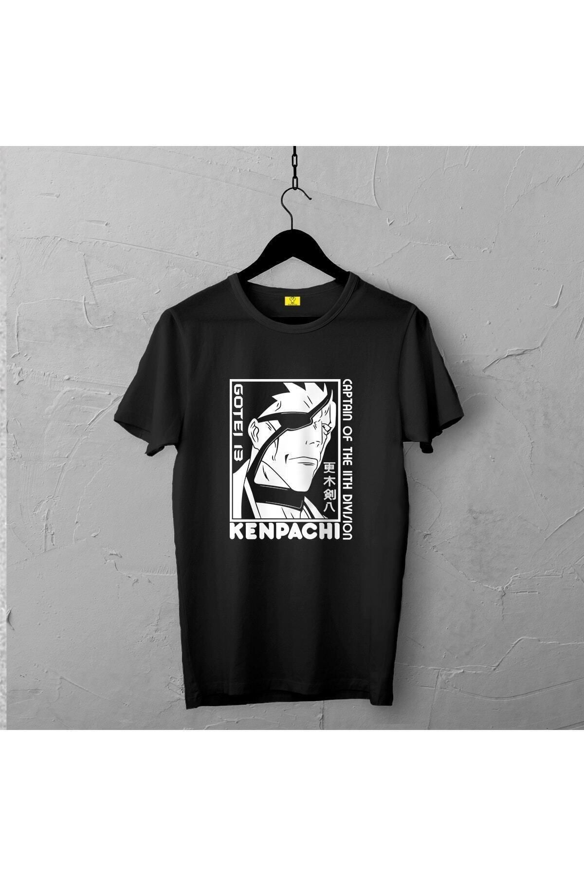 Pisa Art Kenpachi Tasarımlı Tshirt , Unisex Premium, Çatlama Solma Yapmaz / Anime