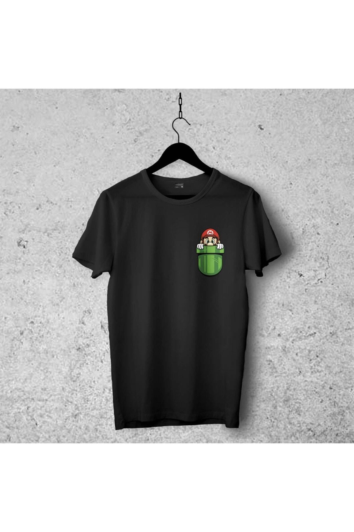 Pisa Art Mario Tasarımlı Tshirt , Unisex Premium Kalite Çatlama Solma Yapmayan Baskılı Tshirt