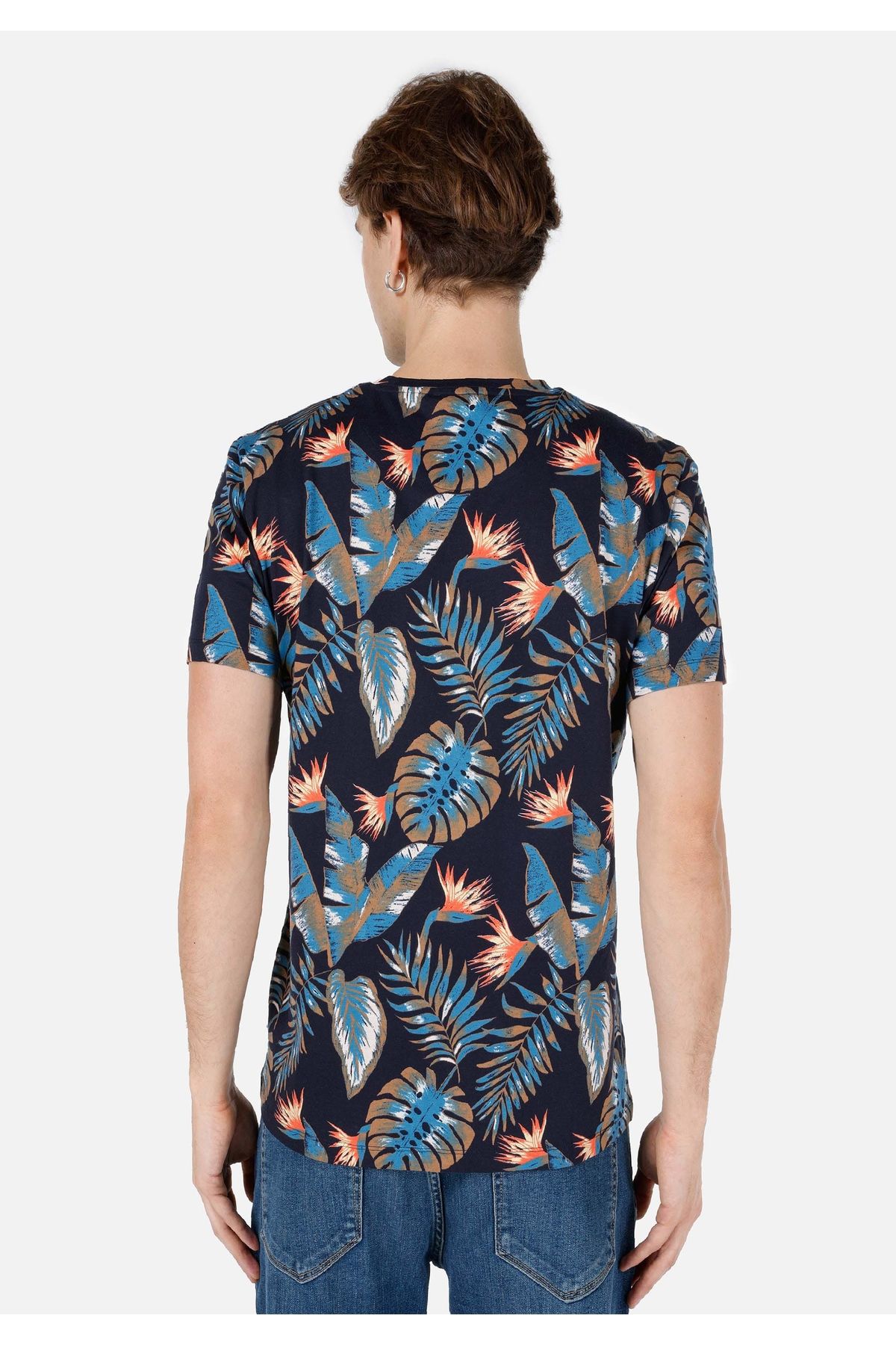 Colin's-Tricou cu mânecă scurtă pentru bărbați, cu decolteu rotund, cu croială normală 2