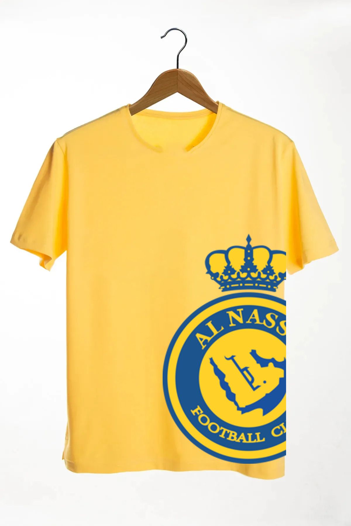 Pisa Art AL Nassr Büyük Logo Özel Tasarım Unisex Taraftar T-Shirt
