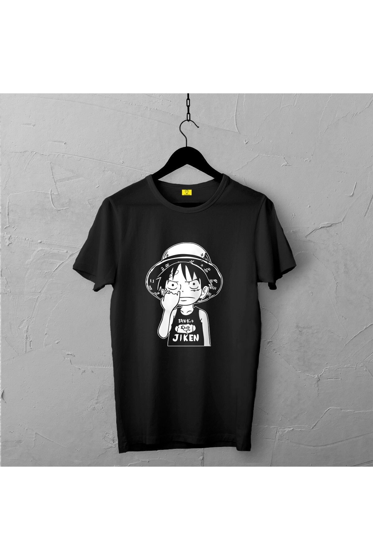Pisa Art Monkey D. Luffy Tasarımlı Tshirt , Unisex Premium, Çatlama Solma Yapmaz / Anime