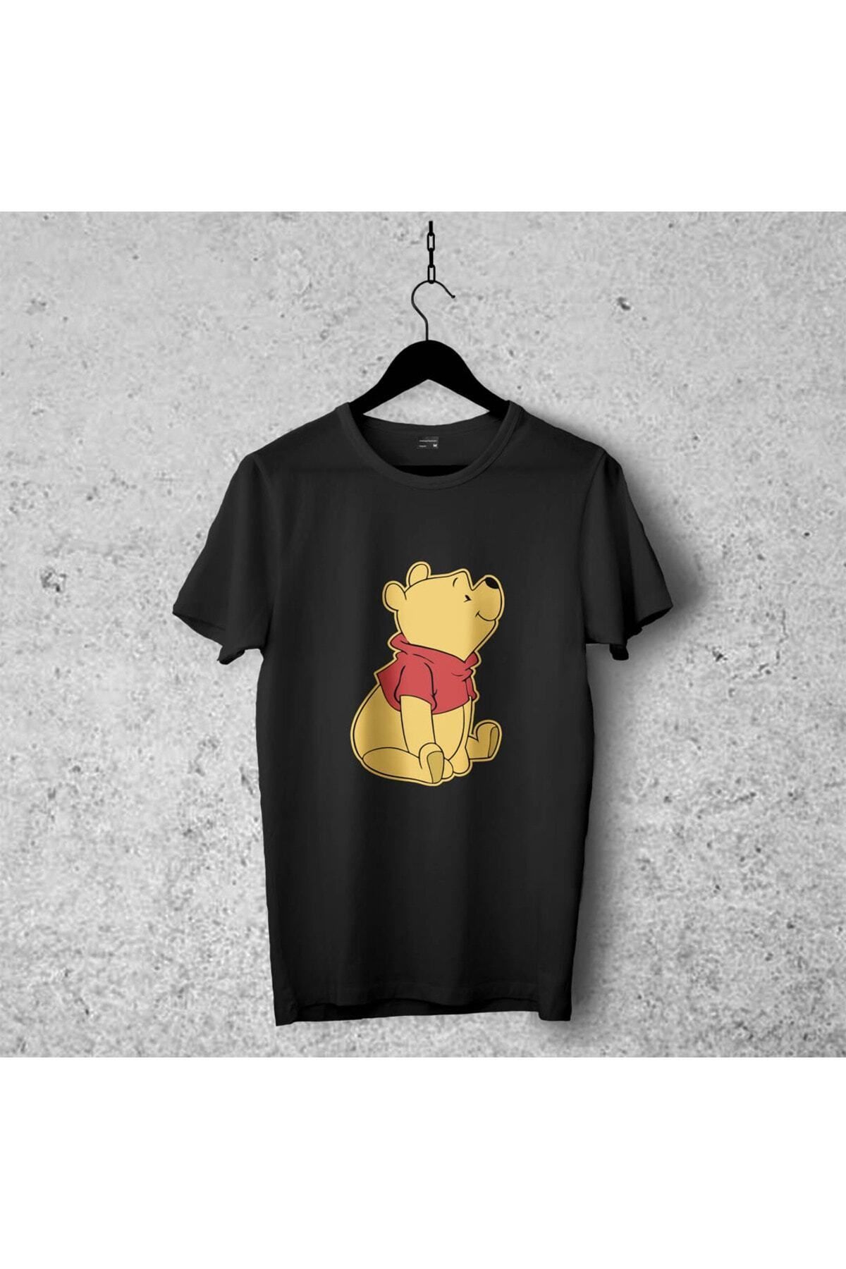 Pisa Art Winnie The Pooh Tasarımlı Tshirt , Unisex Premium Kalite Çatlama Solma Yapmayan Baskılı Tshirt