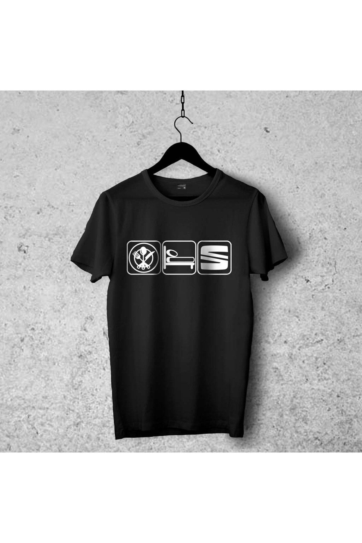 Pisa Art Seat Amblem Tasarımlı Tshirt 19, Unisex Premium Çatlama Solma Yapmaz , Otomobil