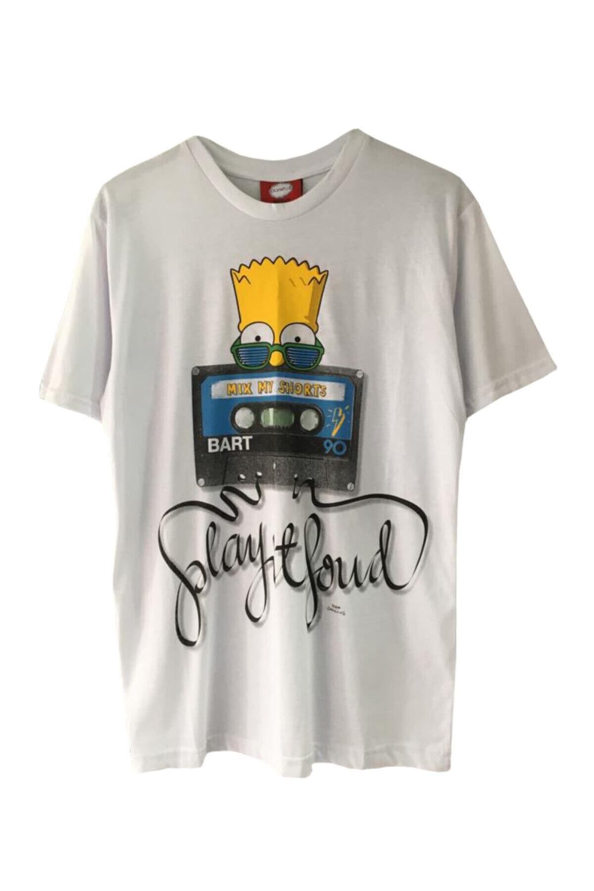 Pisa Art Unisex Bart Simpson Baskılı Tshirt
