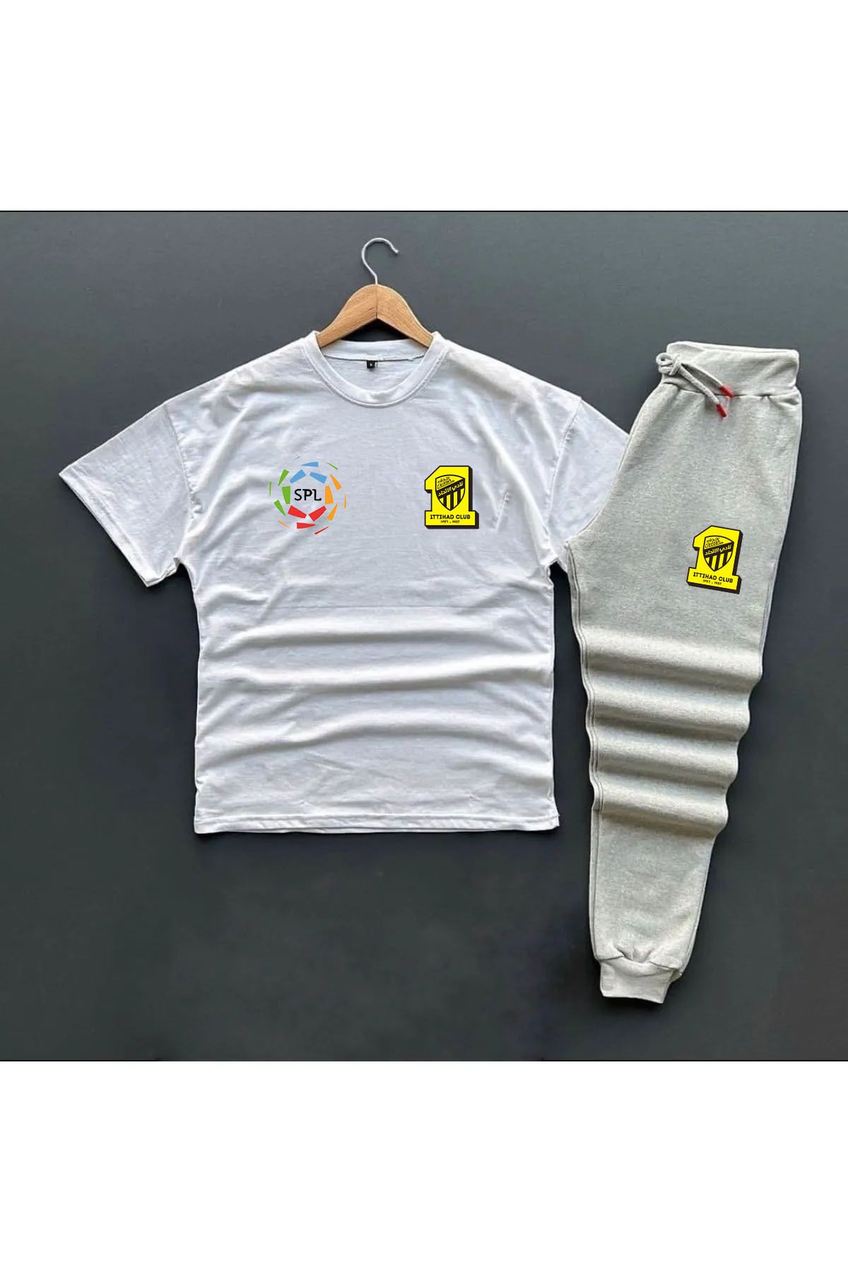 Pisa Art Al-İttihad Suudi Arabistan Pro Ligi Yarım Fermuarlı Sweat-Eşofman Altı Kombin