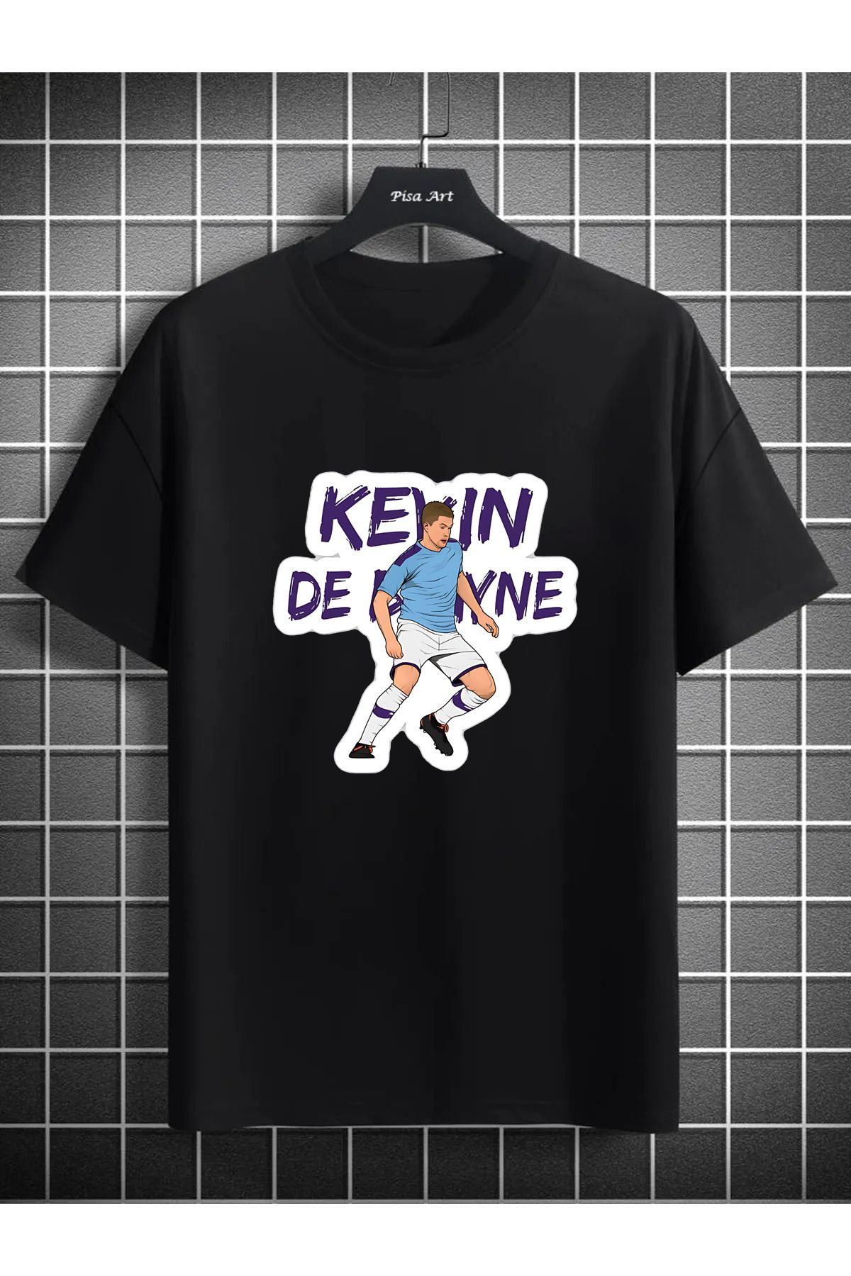 Pisa Art Kevin De Bruyne Özel Tasarım Unisex Taraftar T-Shirt