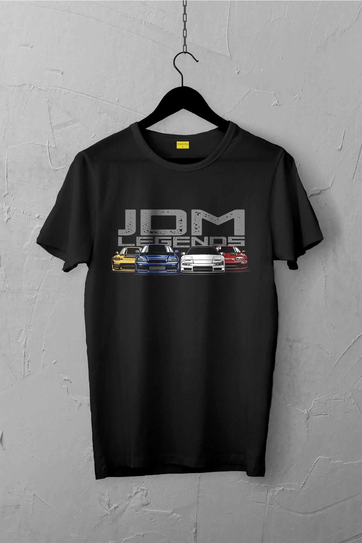 Pisa Art Jdm Legends Design Tshirt , Unisex Premium, Çatlama Solma Yapmaz / Otomobil