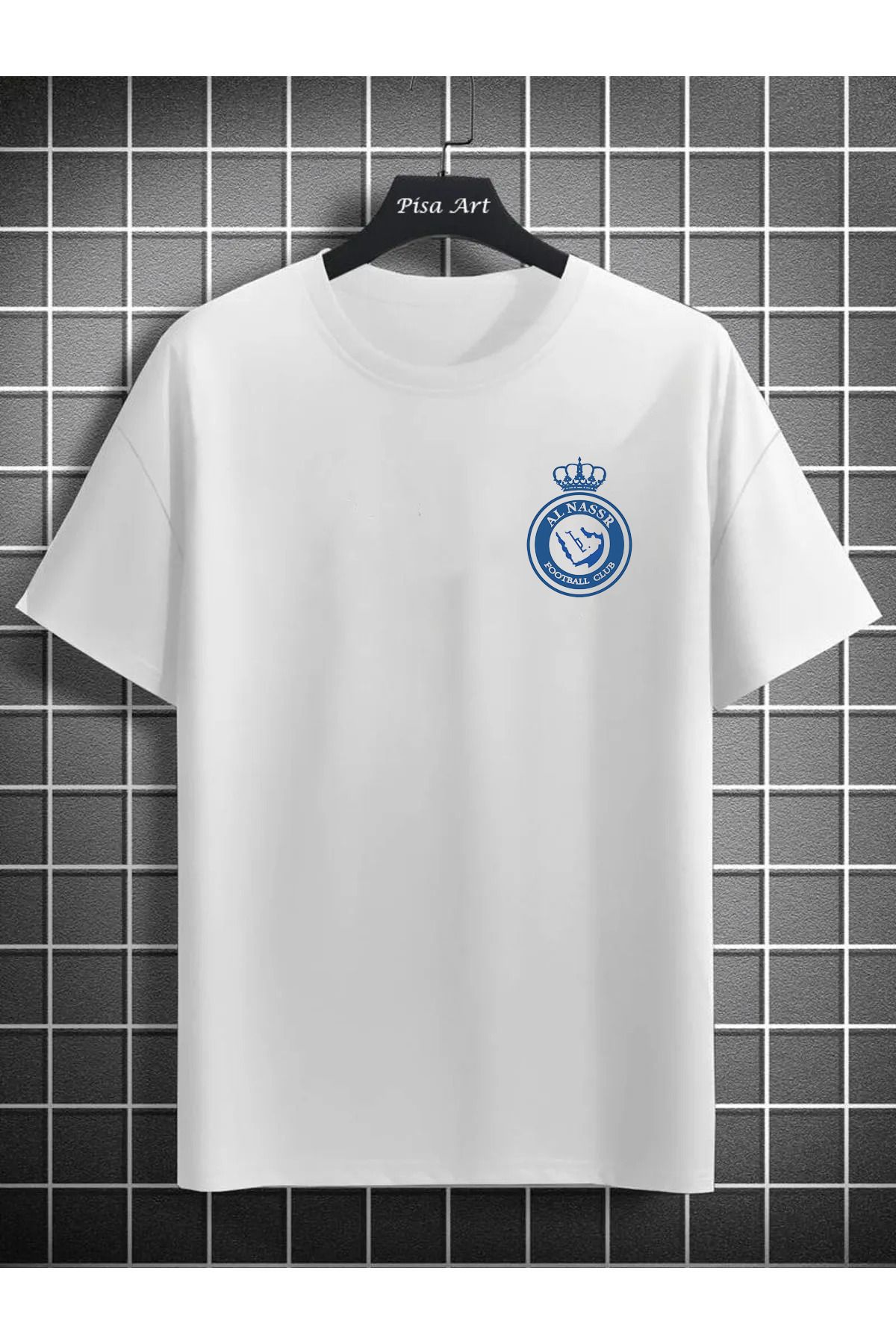 Pisa Art AL NASSR ÖZEL TASARIM UNISEX BASIC TARAFTAR T-SHİRT