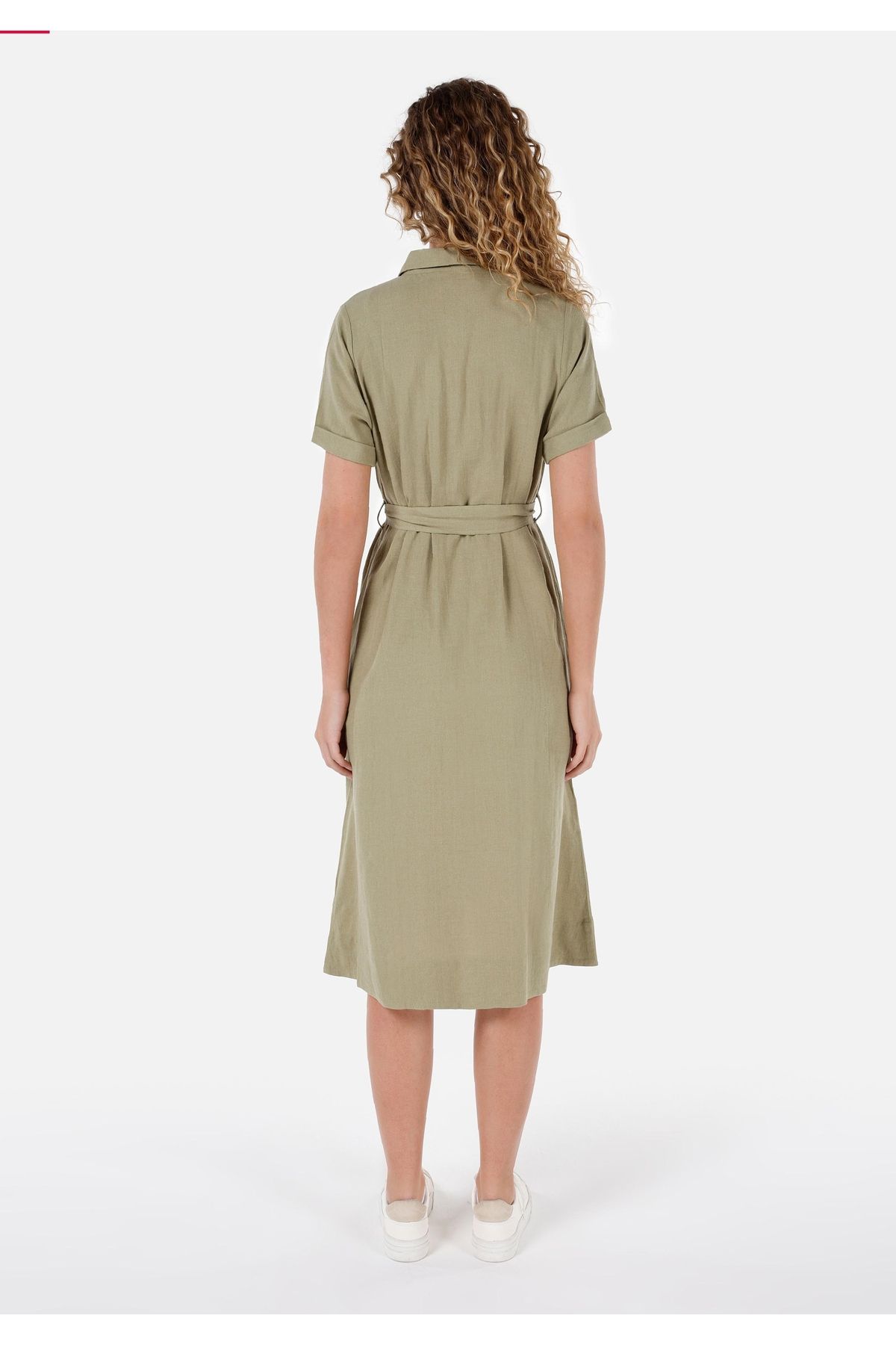 Colin's-Regular Fit Women's Green Dress 2