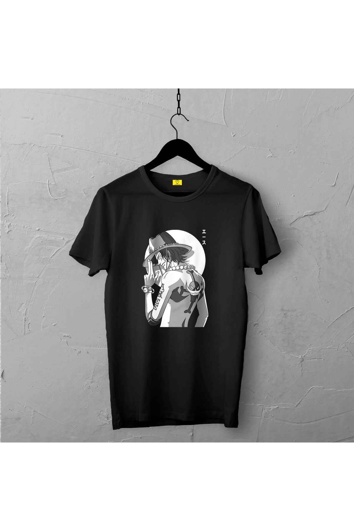 Pisa Art Onepiece Tasarımlı Tshirt , Unisex Premium, Çatlama Solma Yapmaz / Anime