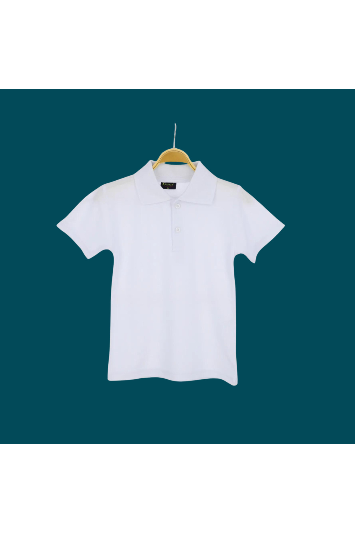 edoy Erkek Okulluk T-sirt %100 Pamuk Mevsimlik Düz Beyaz Yakalı fotoğrafı 3 (önizleme)