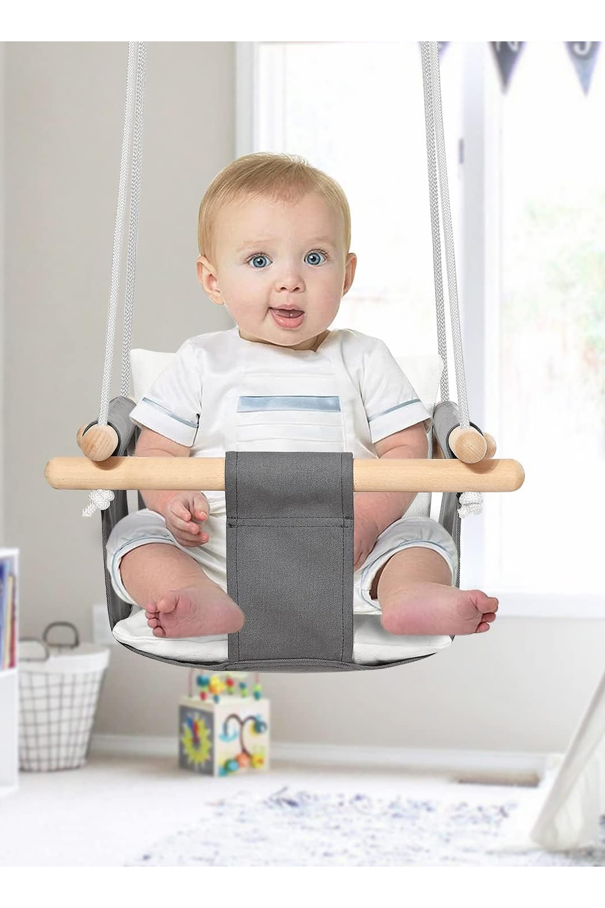 مجموعة أرجوحة من القماش للأطفال مناسبة للملاعب الداخلية والخارجية