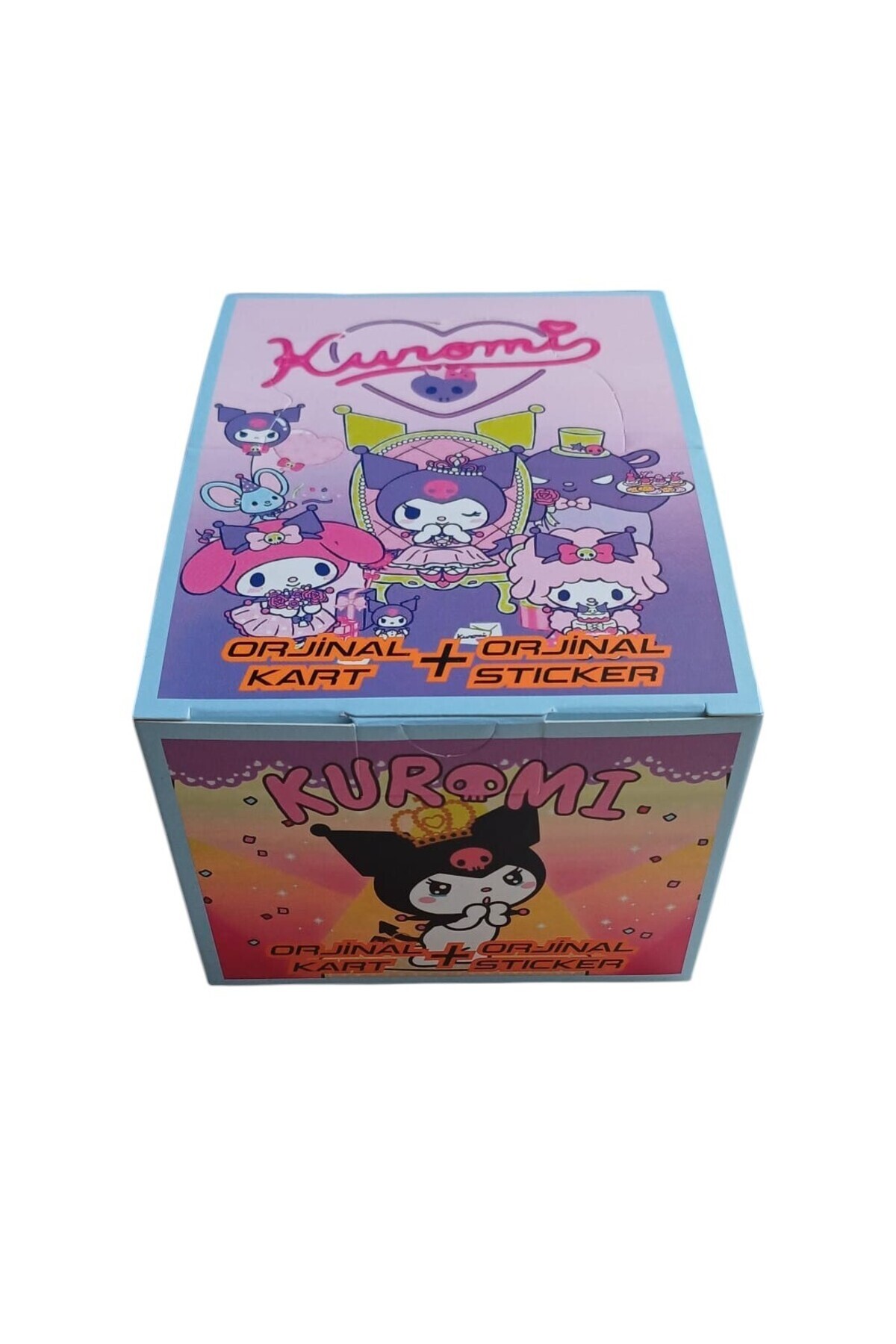 Toys Kuromi Karakter Oyun Kartları Tam Kutu Yeni Seri (24 Mini Kutu 144 Adet Kart 48 Adet Sticker)