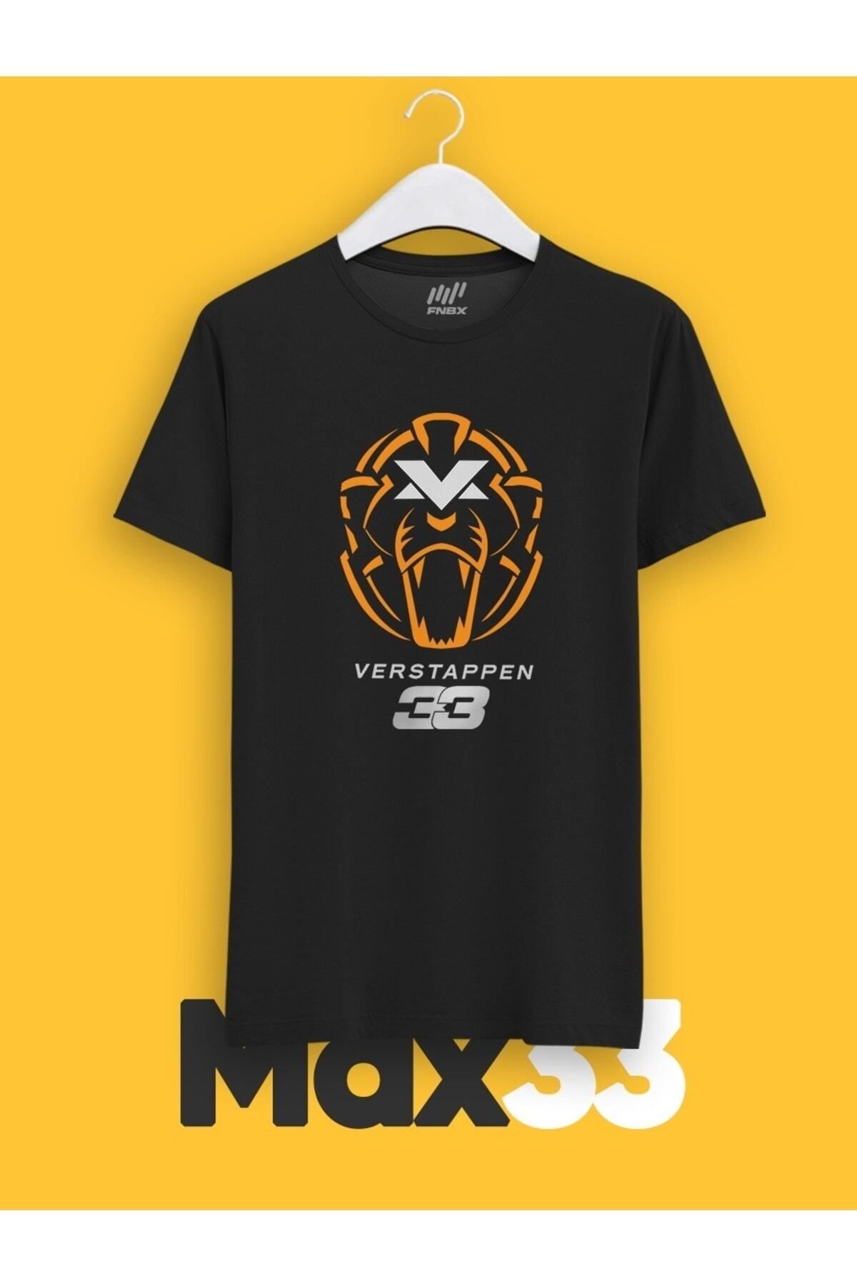 Pisa Art Max Verstappen Parlak Simli Logo T-shirt