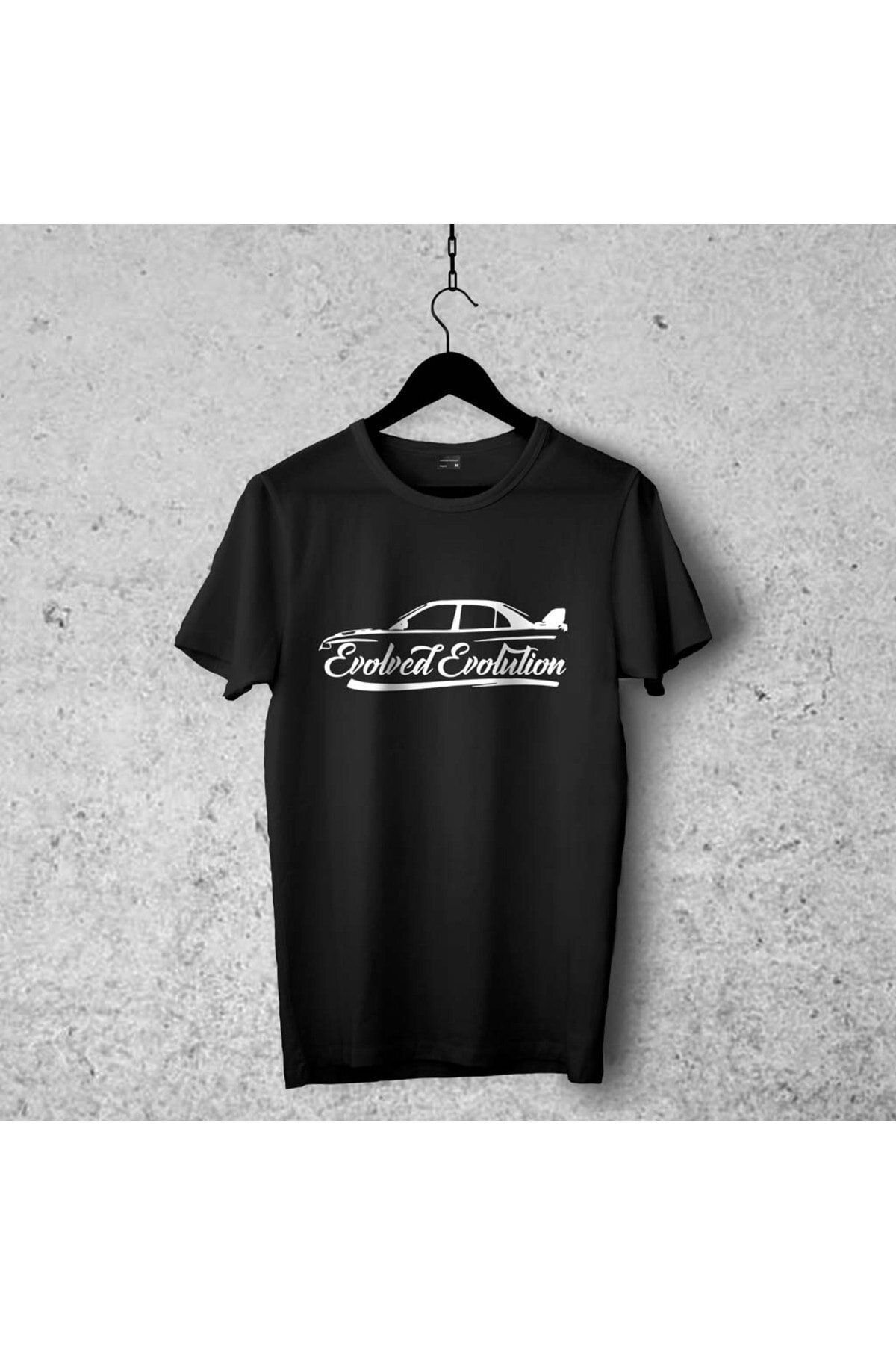 Pisa Art Mitsubishi Evo 5 Tasarımlı Tshirt 6, Unisex Premium Çatlama Solma Yapmaz , Otomobil