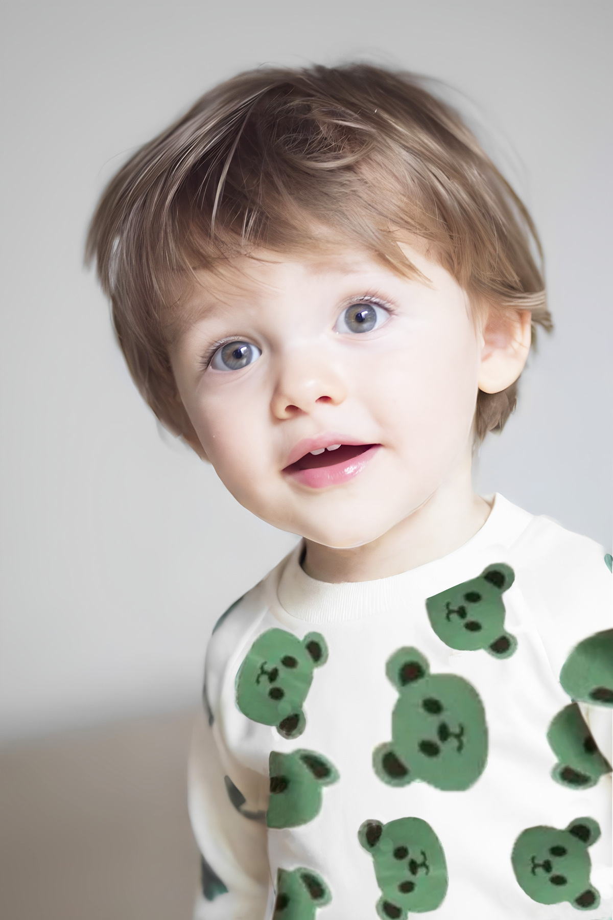 PEAR BABY Bear Detaylı Çıtçıtlı Bebek Alt Üst Takım fotoğrafı 2 (önizleme)